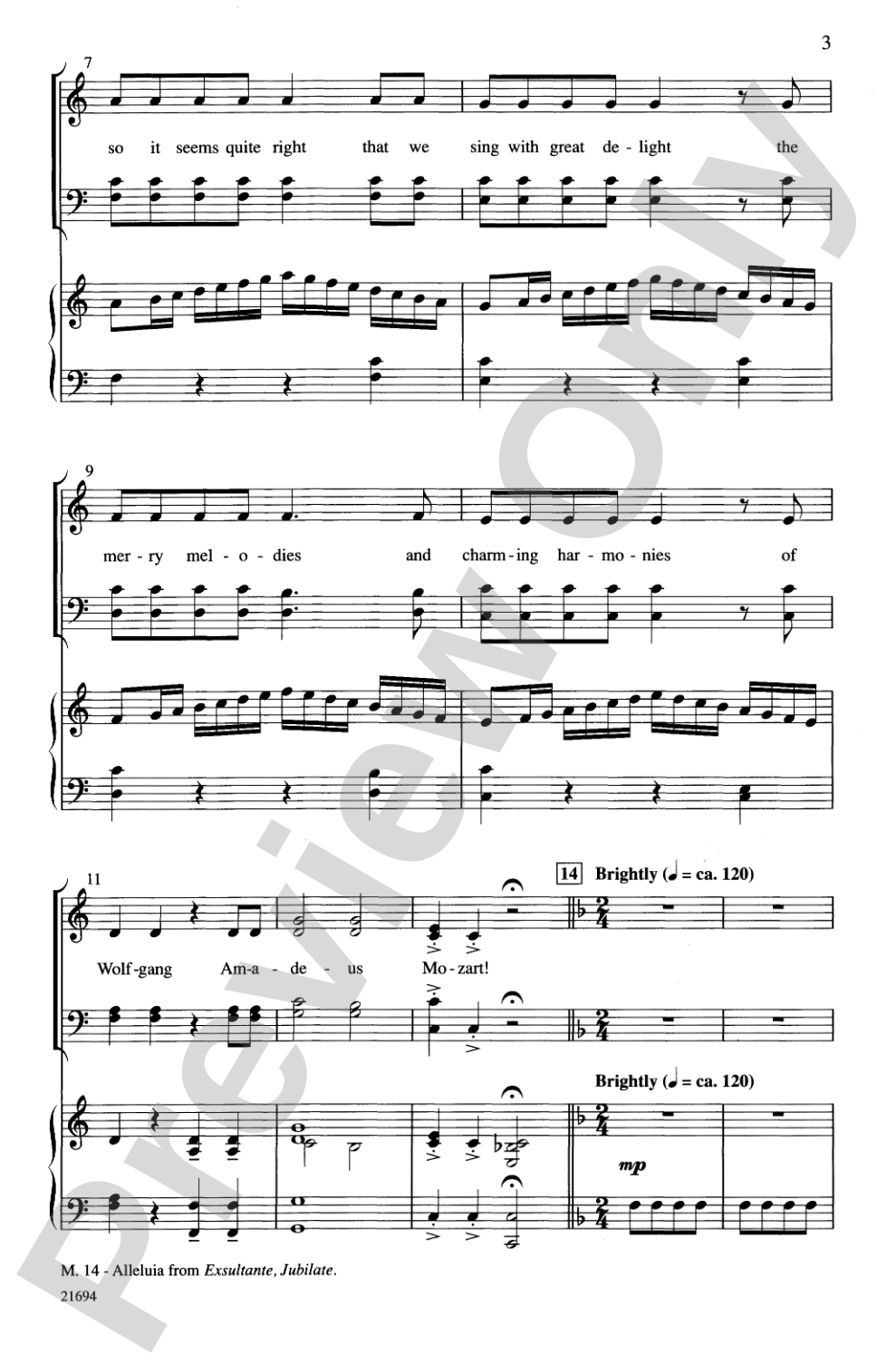 Merry Christmas, Mozart: SATB Choral Octavo