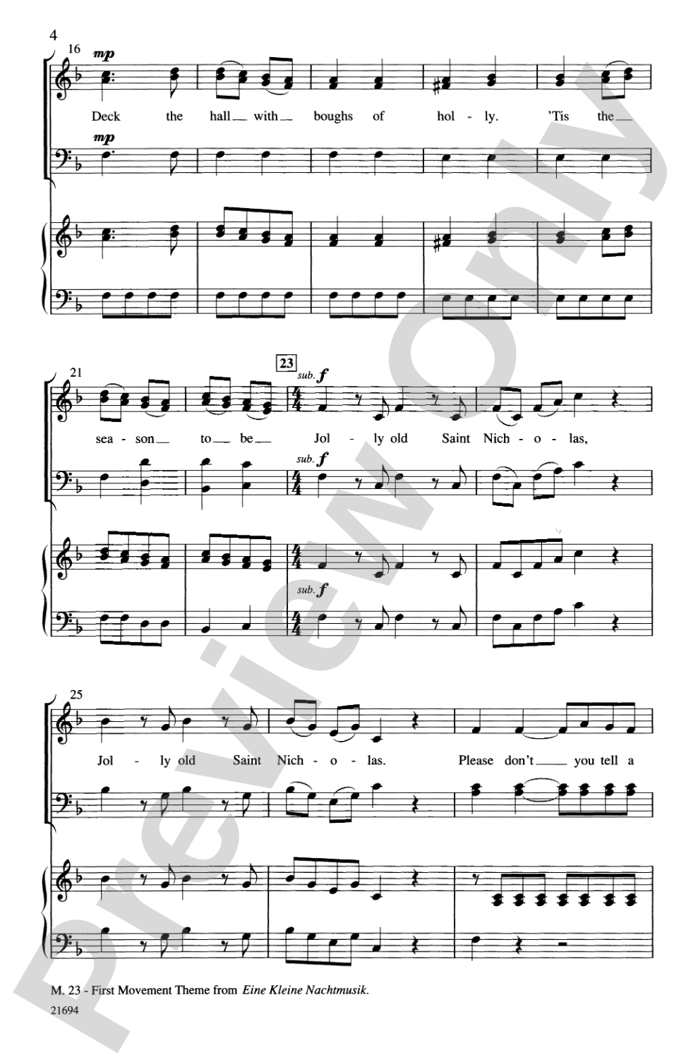 Merry Christmas, Mozart: SATB Choral Octavo