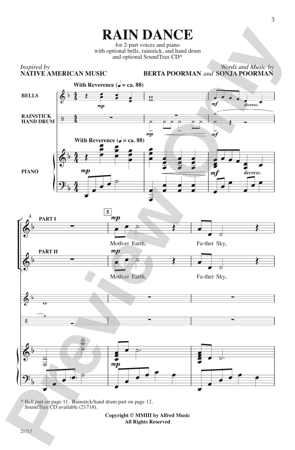 Rain Dance: 2-Part Choral Octavo