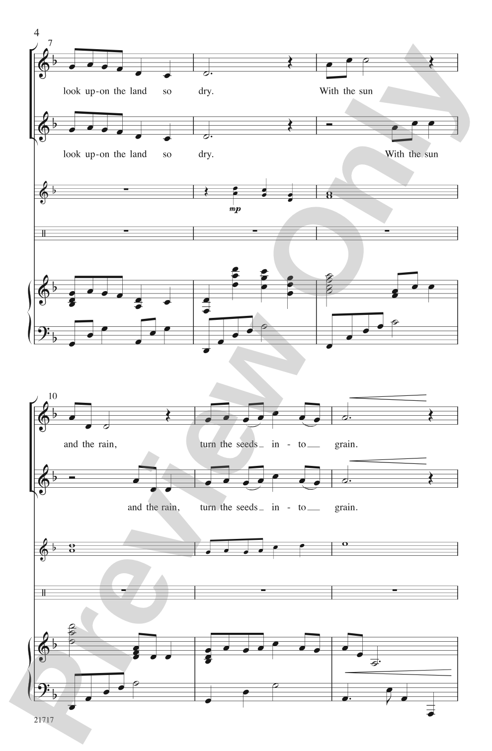Rain Dance: 2-Part Choral Octavo