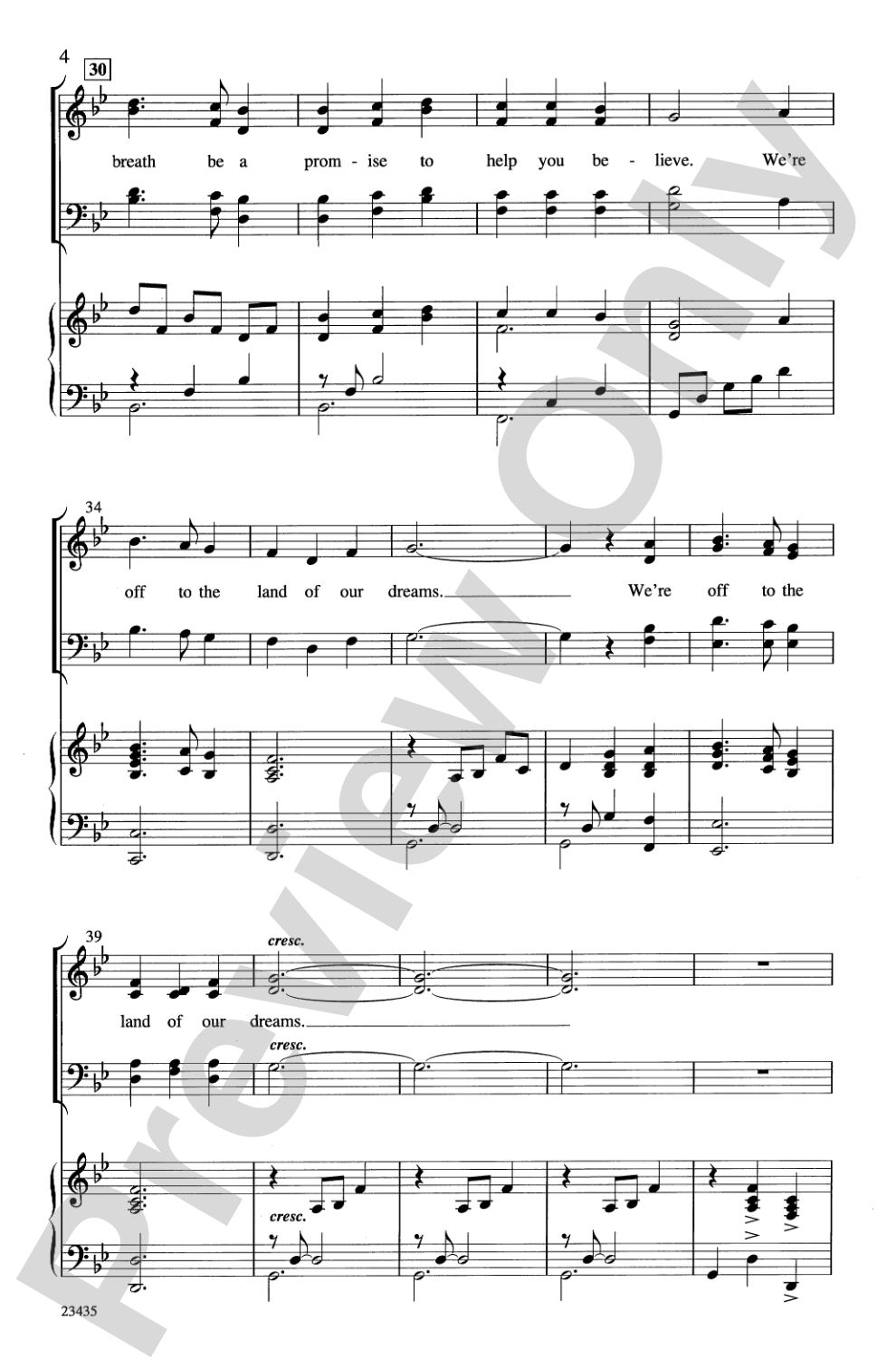 Land of Our Dreams: SATB Choral Octavo