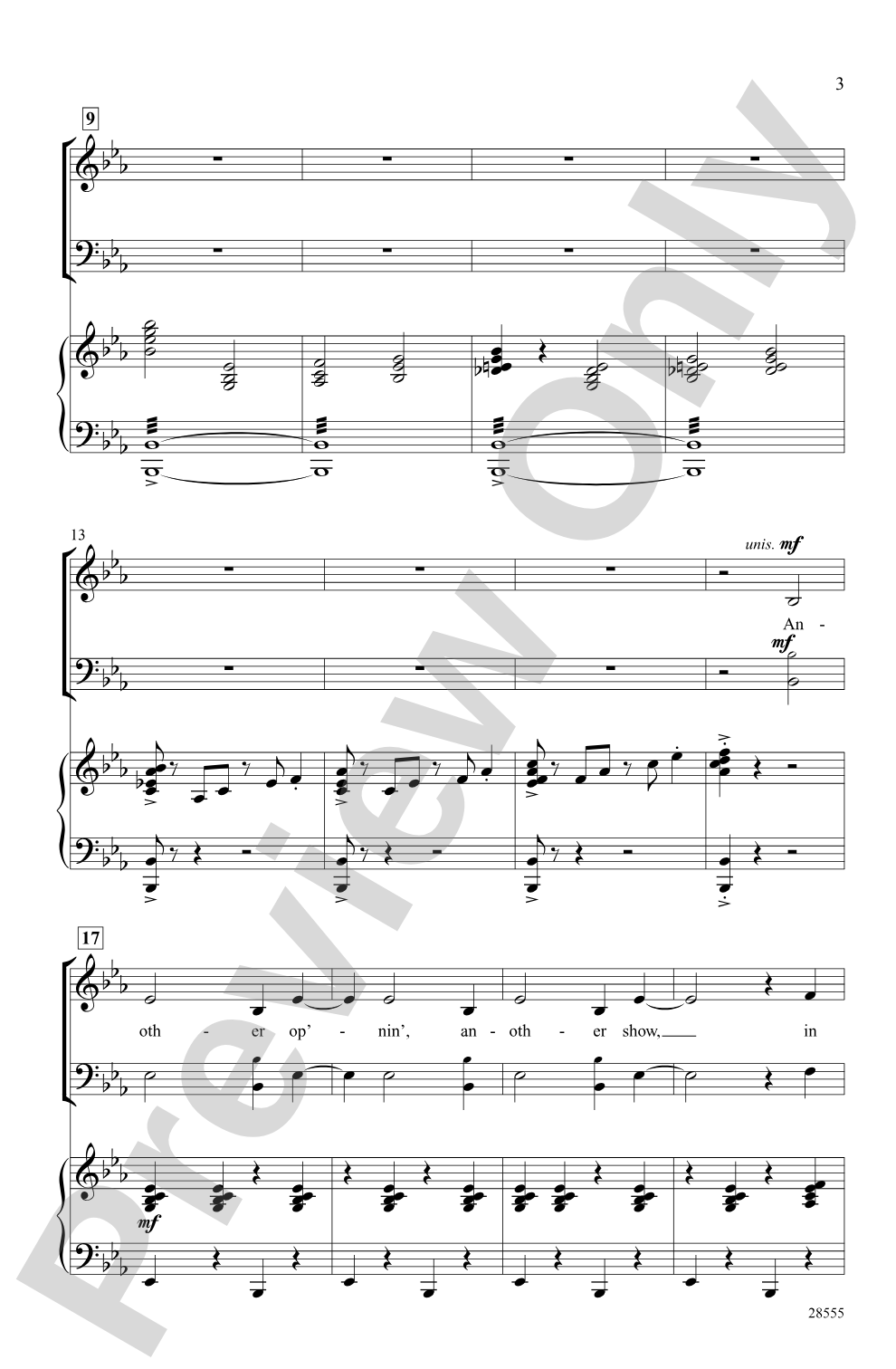 Another Op'nin', Another Show: SAB Choral Octavo