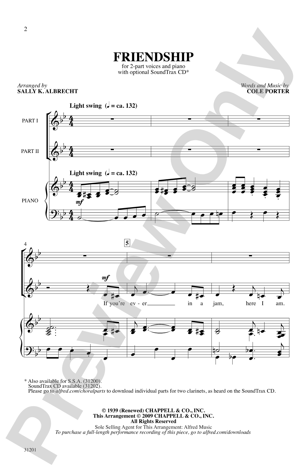 Friendship: 2-Part Choral Octavo