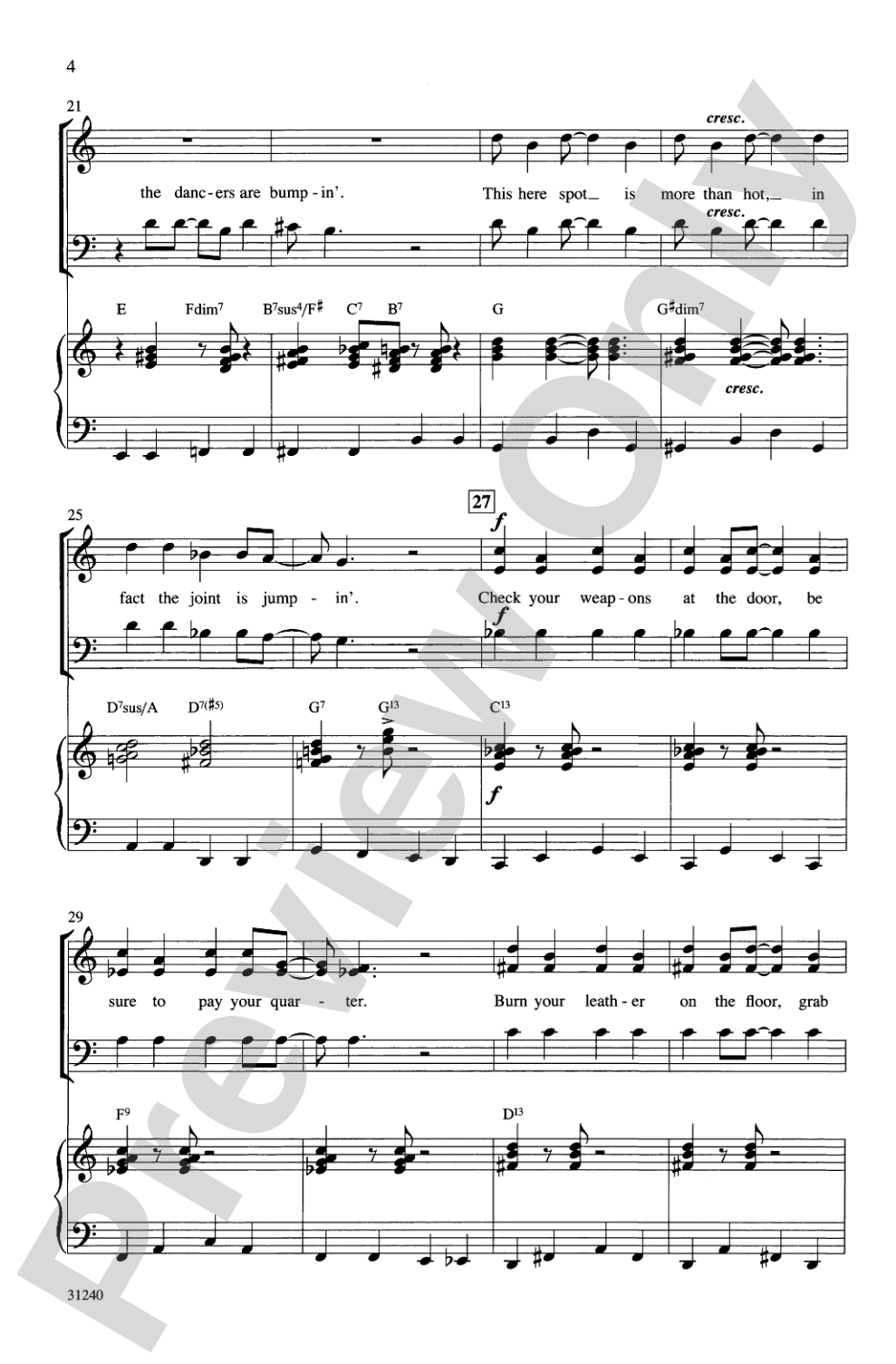 The Joint Is Jumpin' (from the musical <i>Ain't Misbehavin'</i>): SAB Choral Octavo