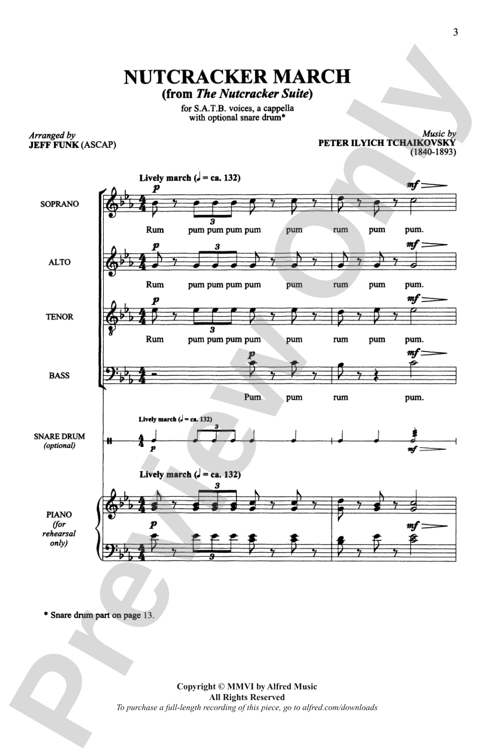 Four Nutcracker Favorites: SATB <i>a cappella</i> Choral Octavo