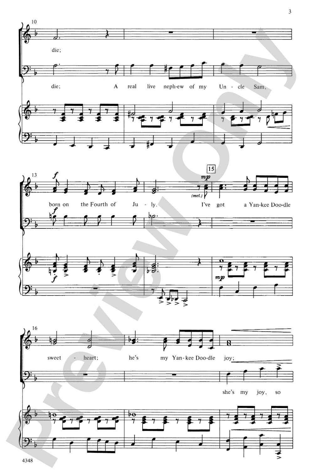 A Patriotic Festival: 3-Part Mixed Choral Octavo