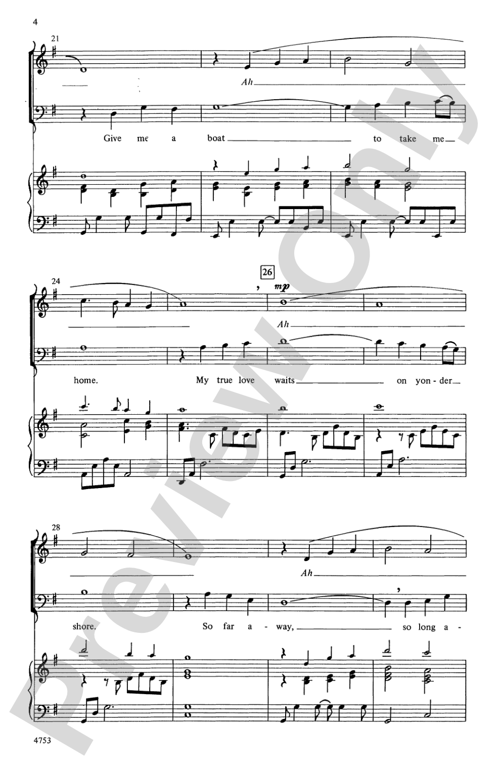 'Cross the Wide Missouri: 3-Part Mixed Choral Octavo