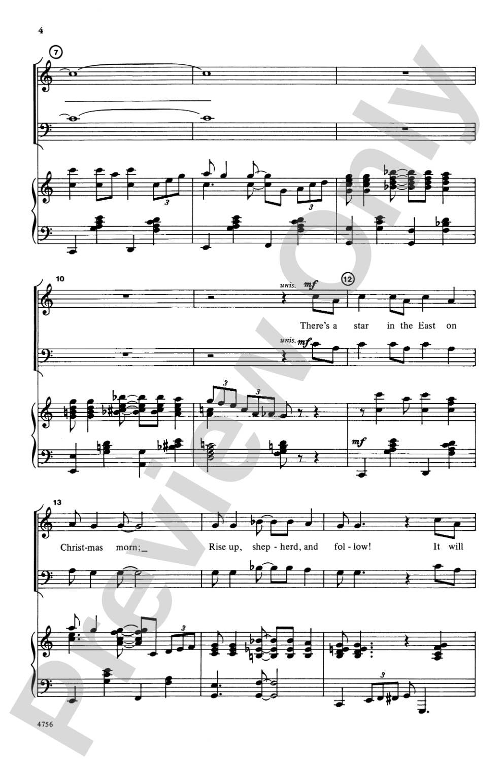 Rise Up, Shepherd, and Follow!: SATB Choral Octavo