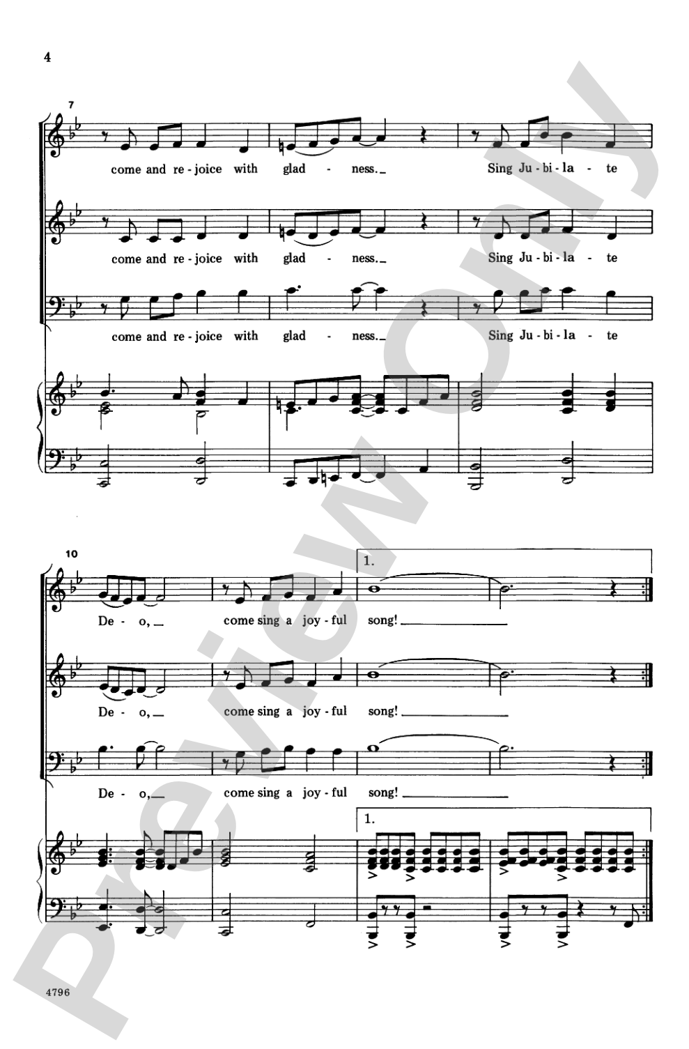 Sing Jubilate Deo: 3-Part Mixed Choral Octavo