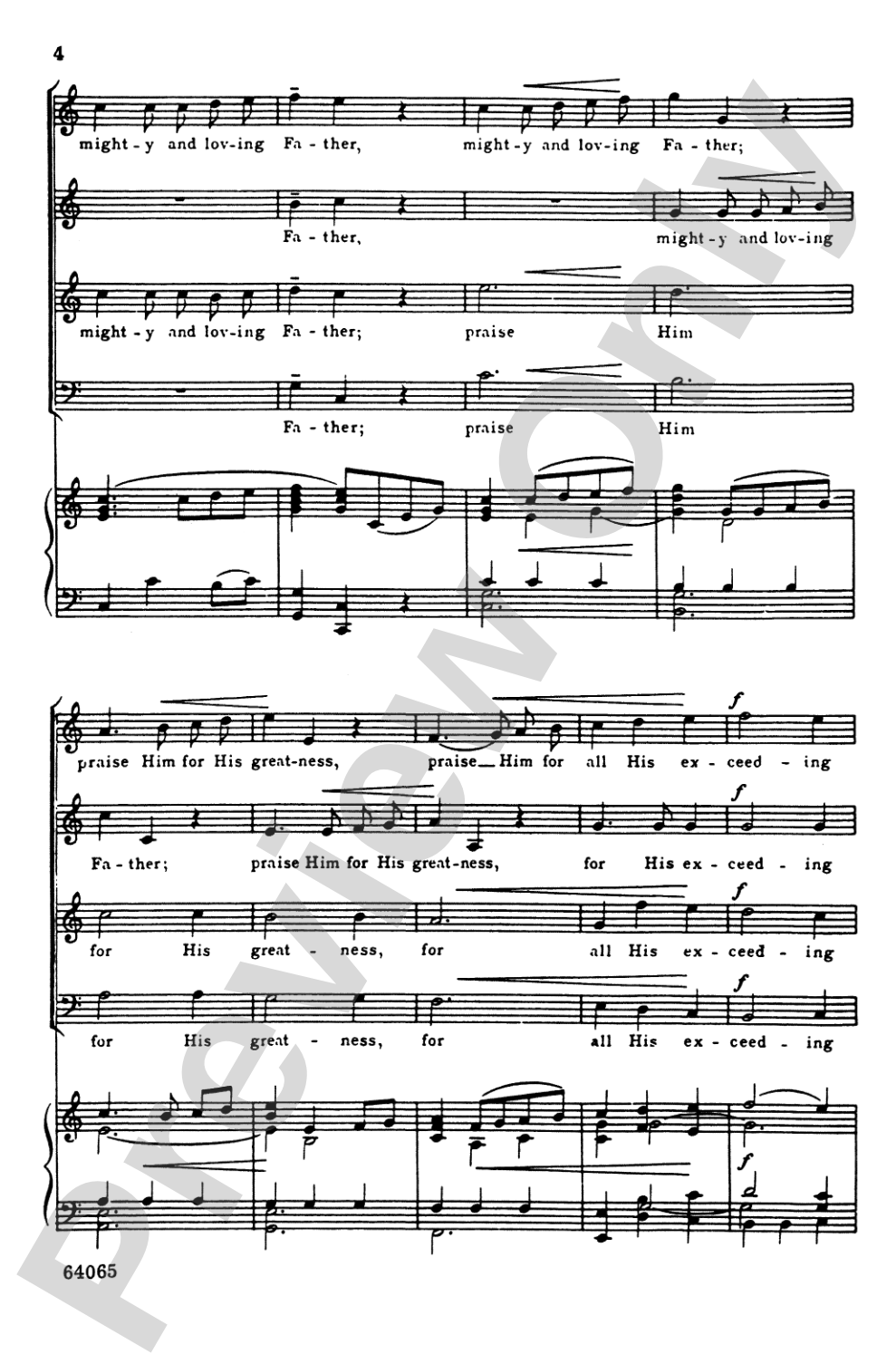 Great and Glorious: SATB Choral Octavo