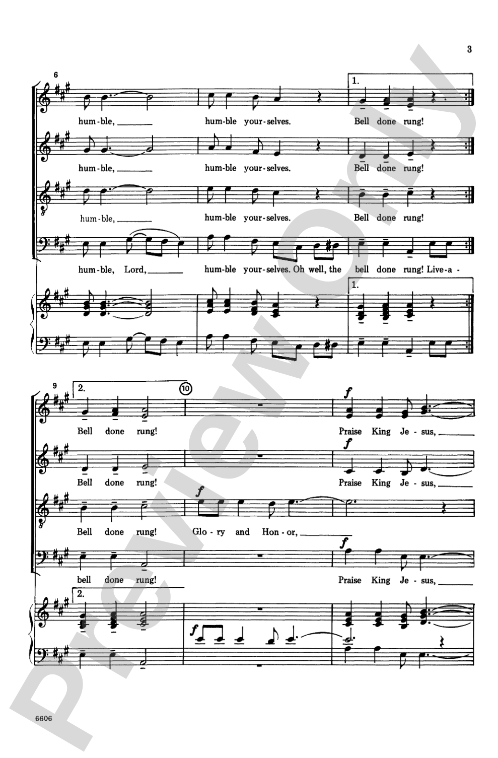 Live-a-Humble: SATB, <I>a cappella</I> Choral Octavo