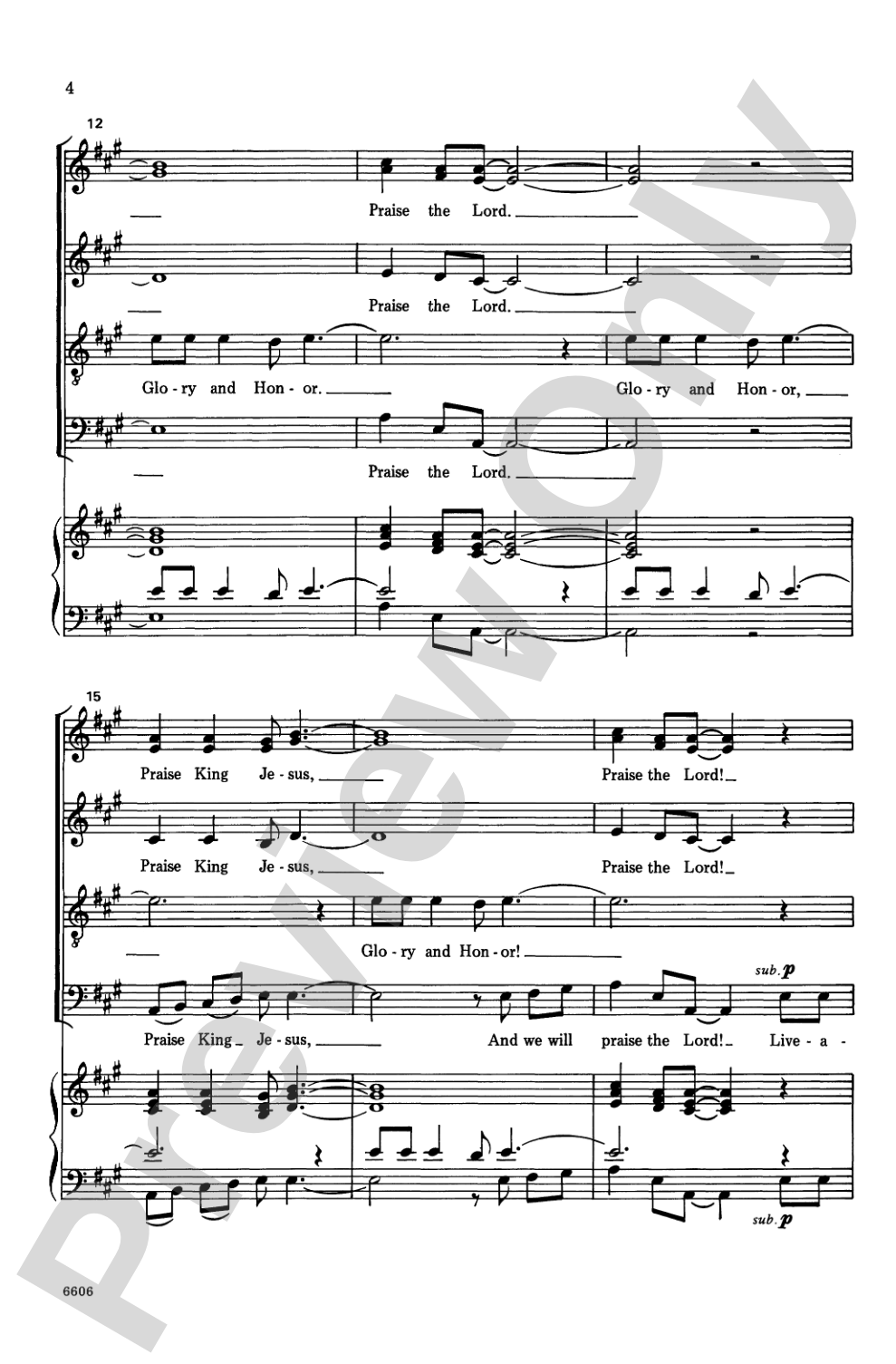 Live-a-Humble: SATB, <I>a cappella</I> Choral Octavo