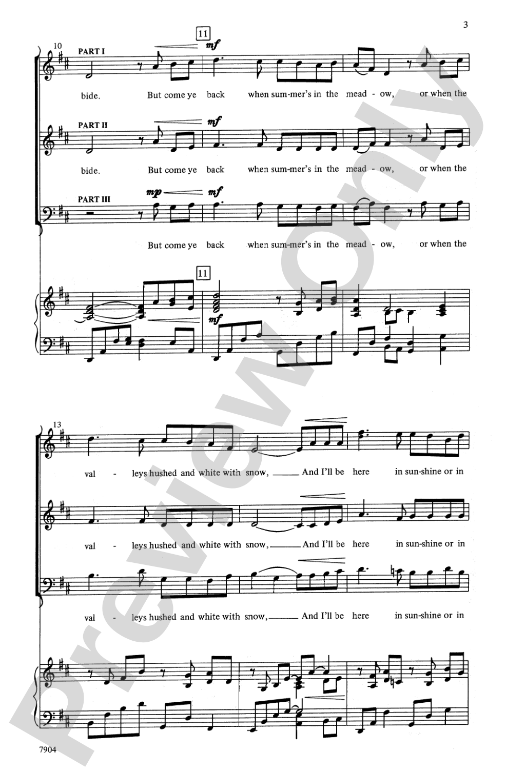 Danny Boy: 3-Part Mixed Choral Octavo