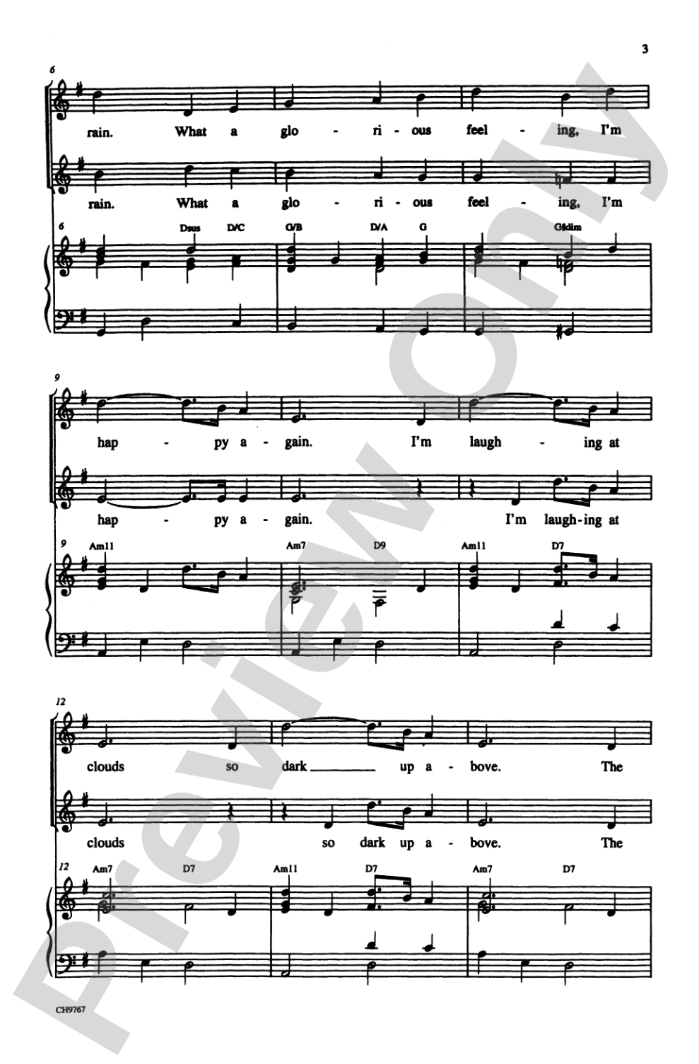 Singin' in the Rain: 2-Part Choral Octavo