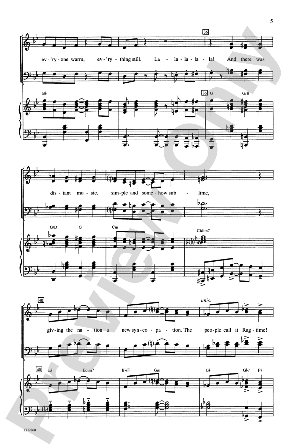 Ragtime (Choral Selections): SATB Choral Octavo