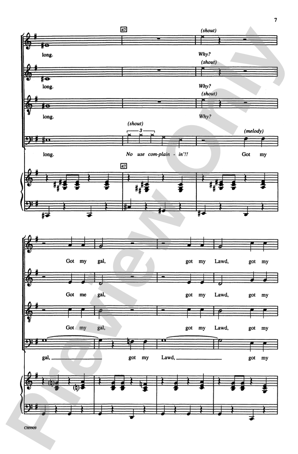 Porgy and Bess (Choral Selection): SATB Choral Octavo