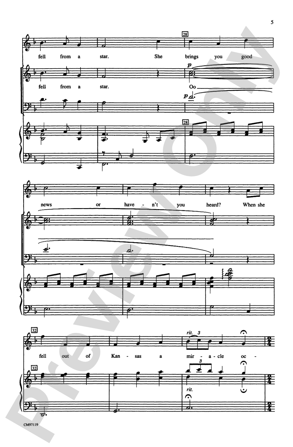 The Wizard of Oz -- Choral Revue: SATB Choral Octavo
