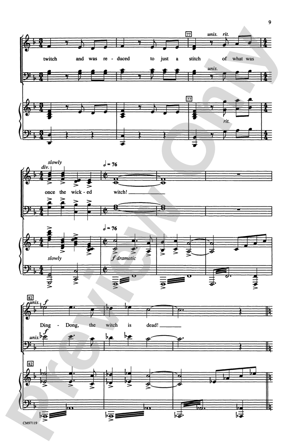 The Wizard of Oz -- Choral Revue: SATB Choral Octavo