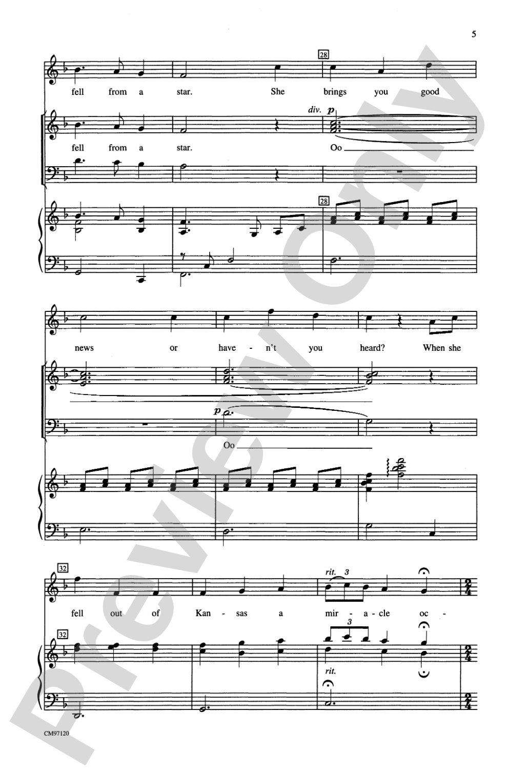 The Wizard of Oz -- Choral Revue: SAB Choral Octavo