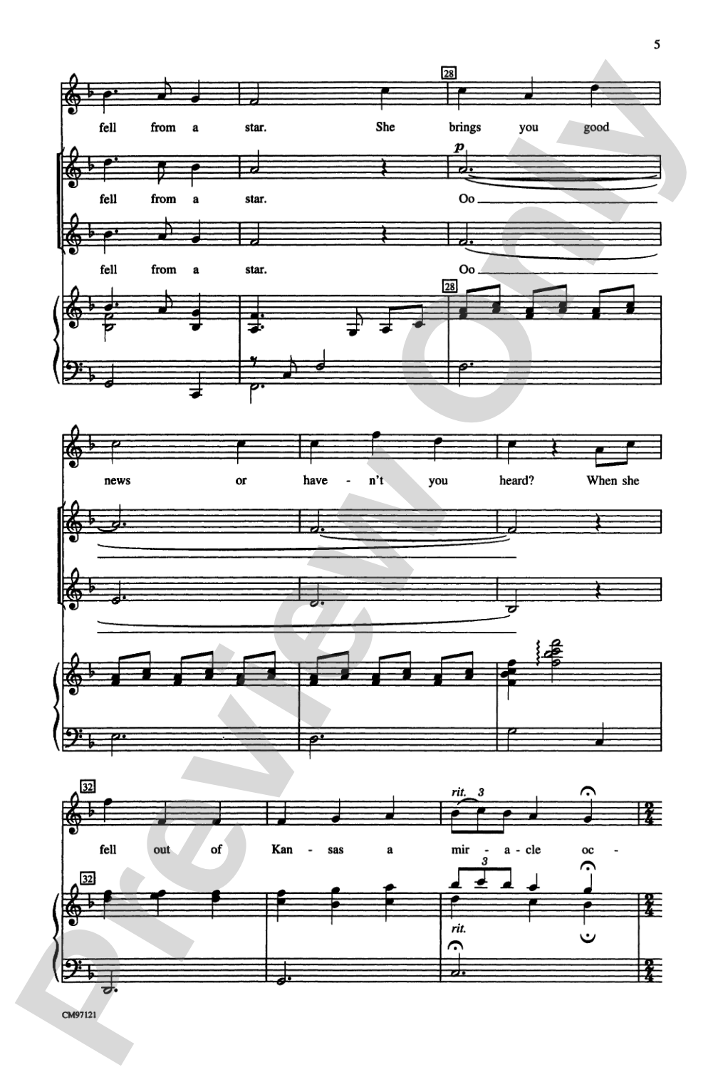 The Wizard of Oz -- Choral Revue: 2-Part Choral Octavo