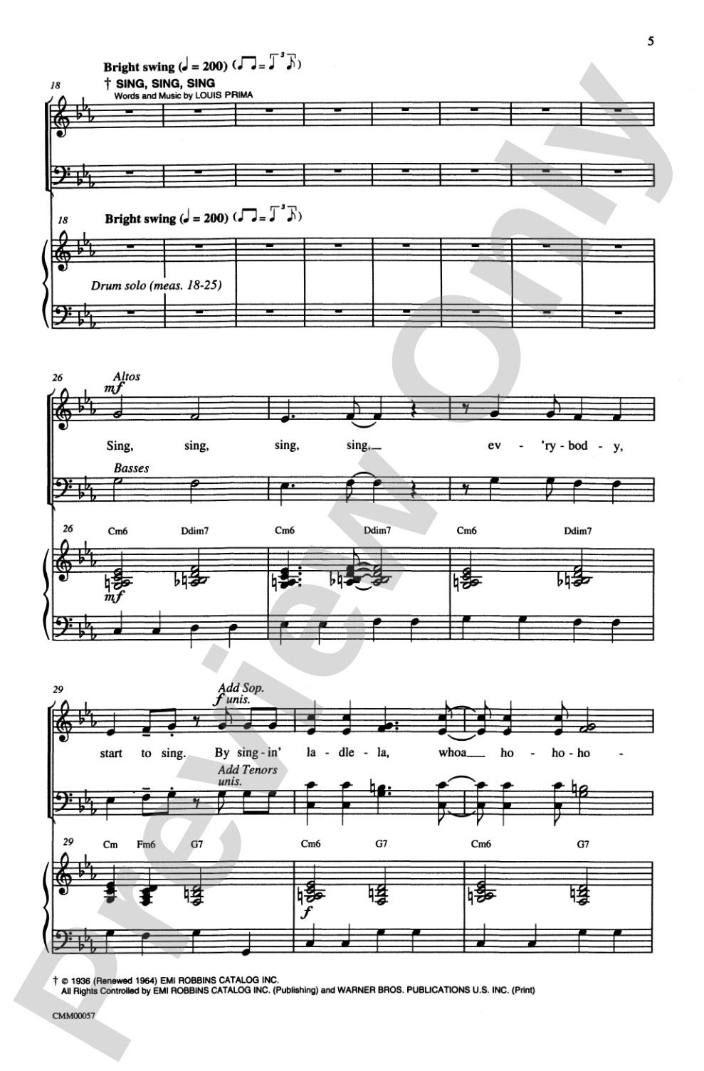 It Don't Mean a Thing If It Ain't Got That Sing, Sing, Sing: SATB Choral Octavo