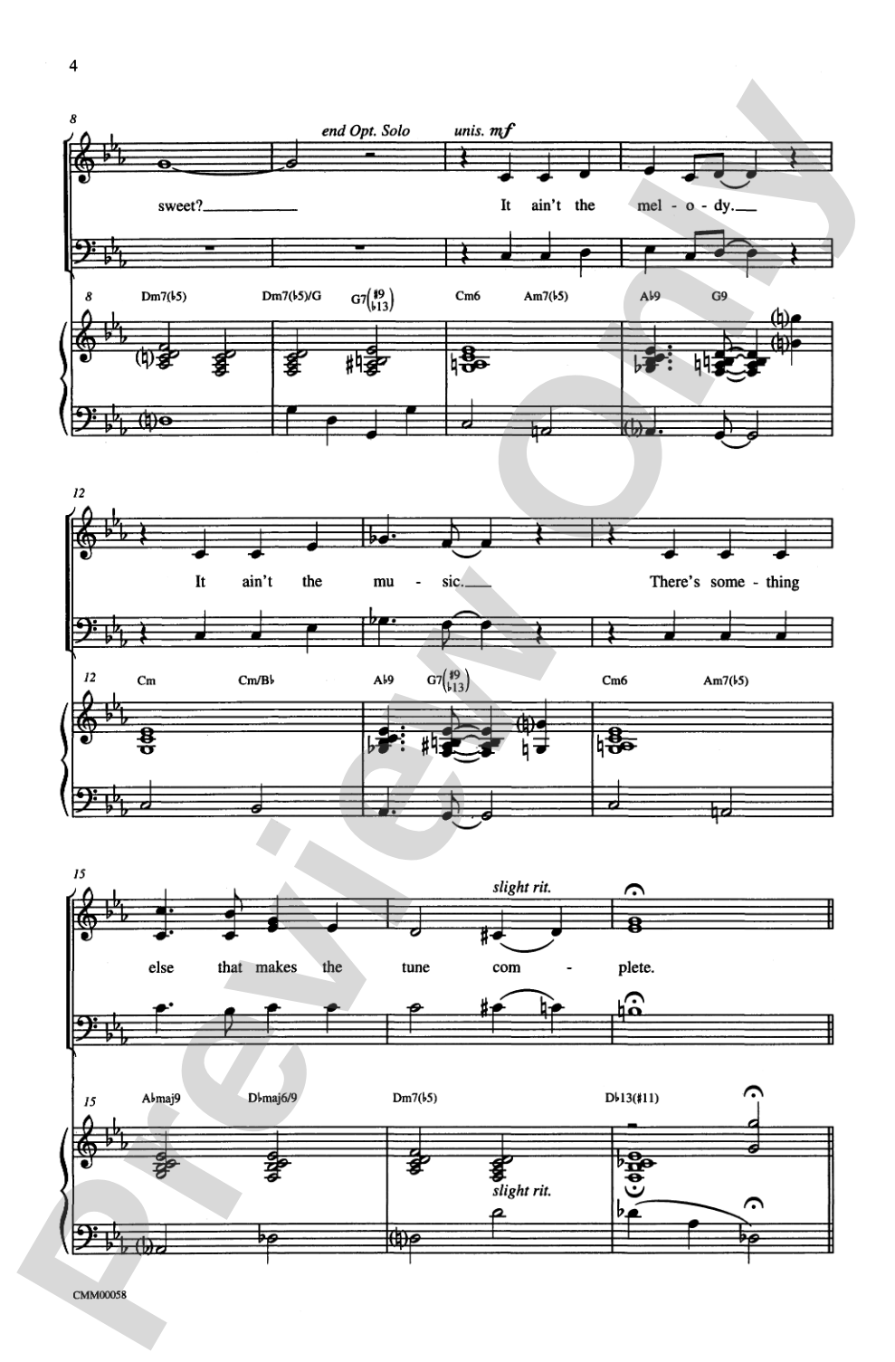 It Don't Mean a Thing If It Ain't Got That Sing, Sing, Sing: SAB Choral Octavo