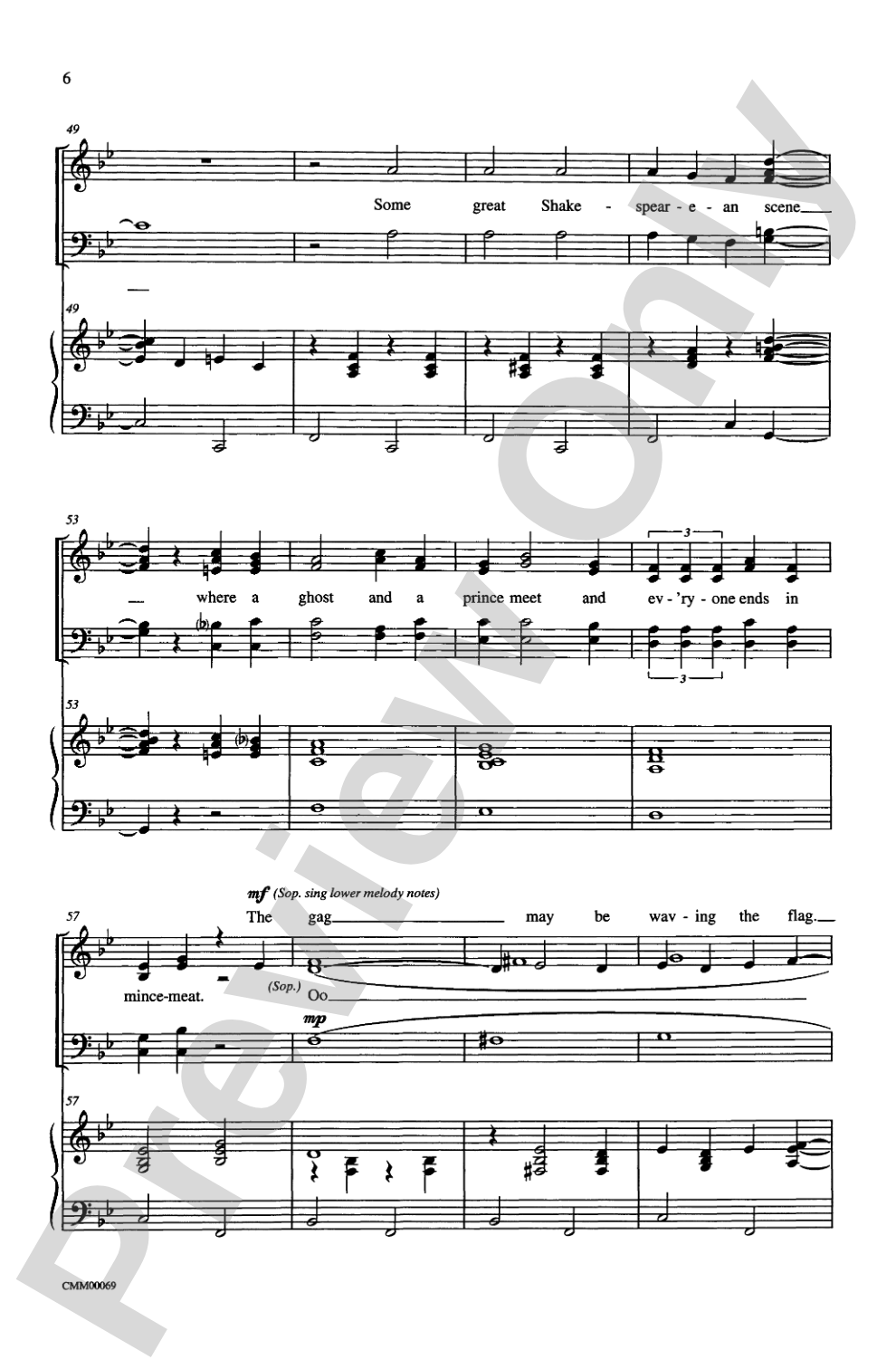 The Music of M-G-M (A Choral Medley): SATB Choral Octavo