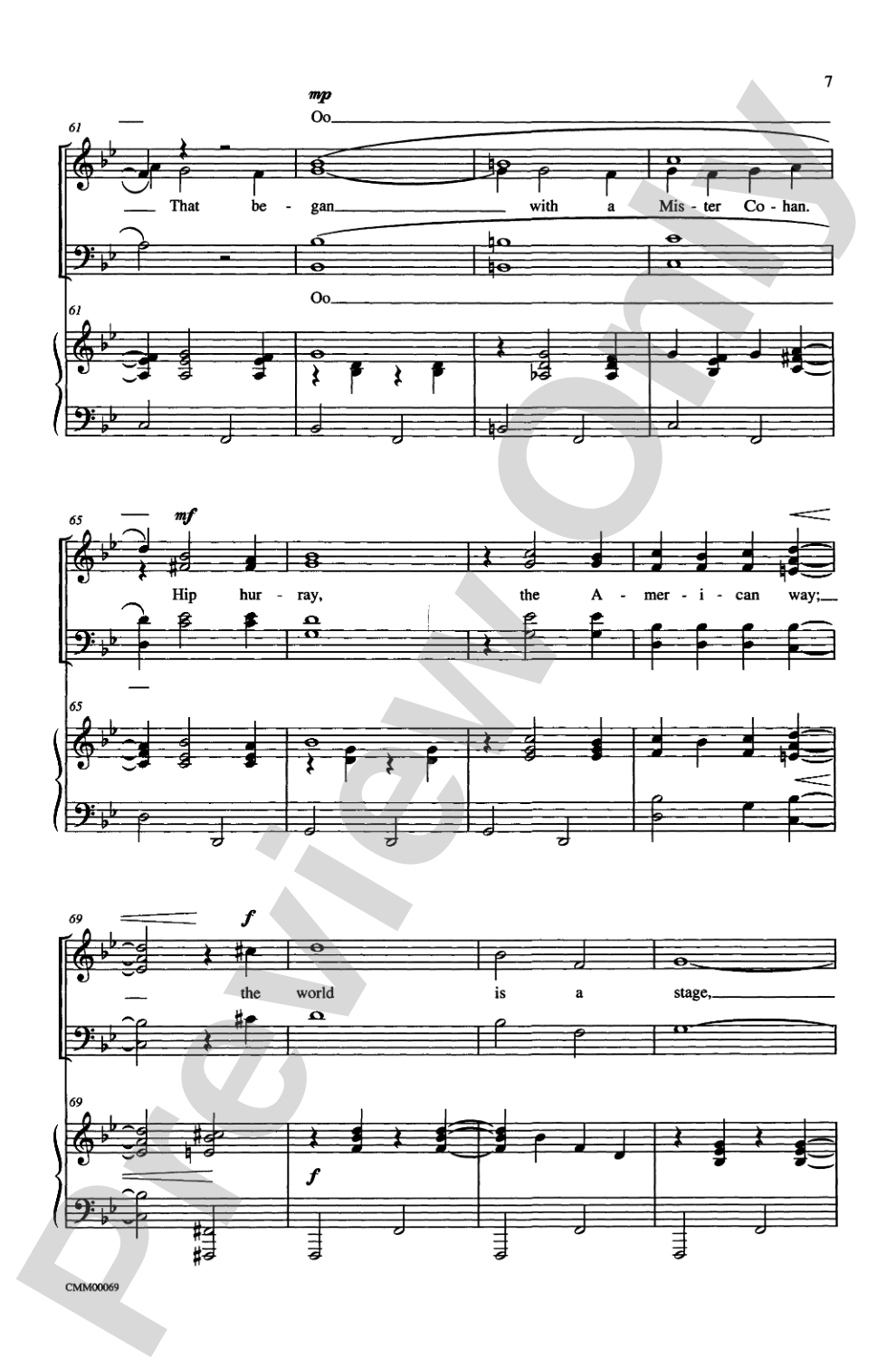 The Music of M-G-M (A Choral Medley): SATB Choral Octavo