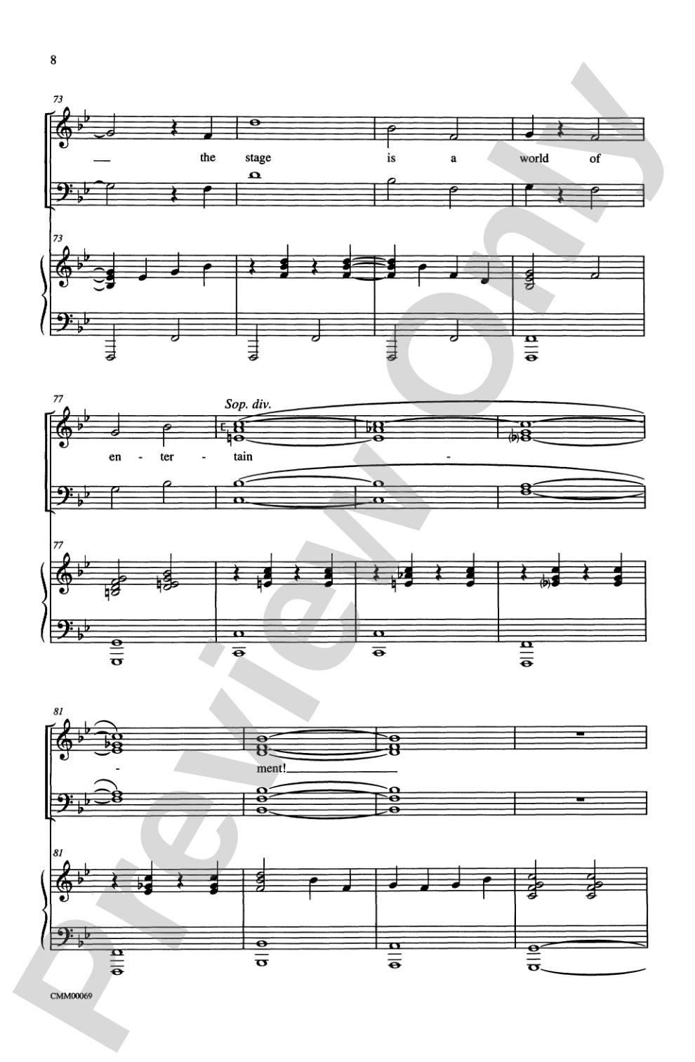 The Music of M-G-M (A Choral Medley): SATB Choral Octavo
