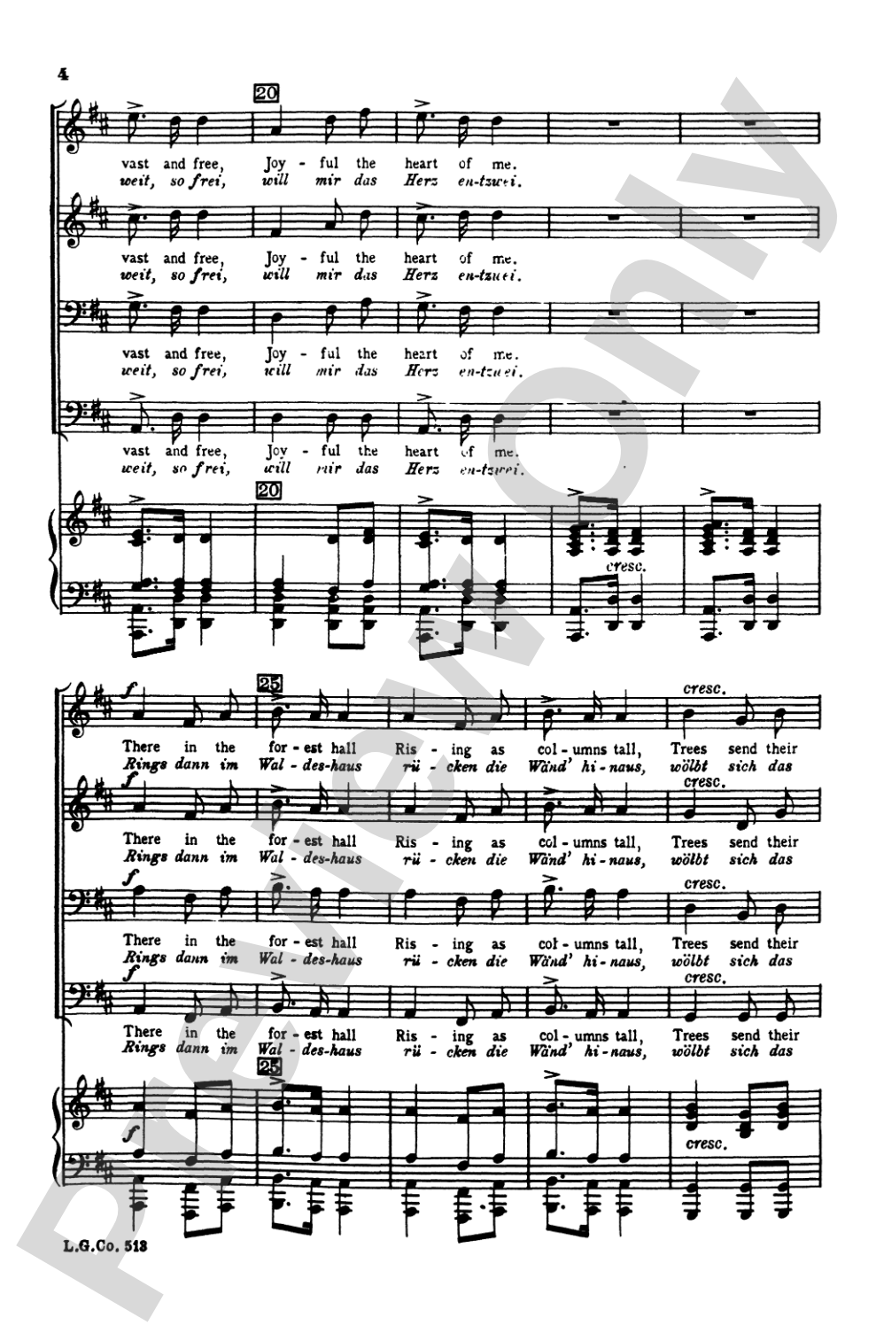 Widerspruch (Contradiction): TTBB Choral Octavo