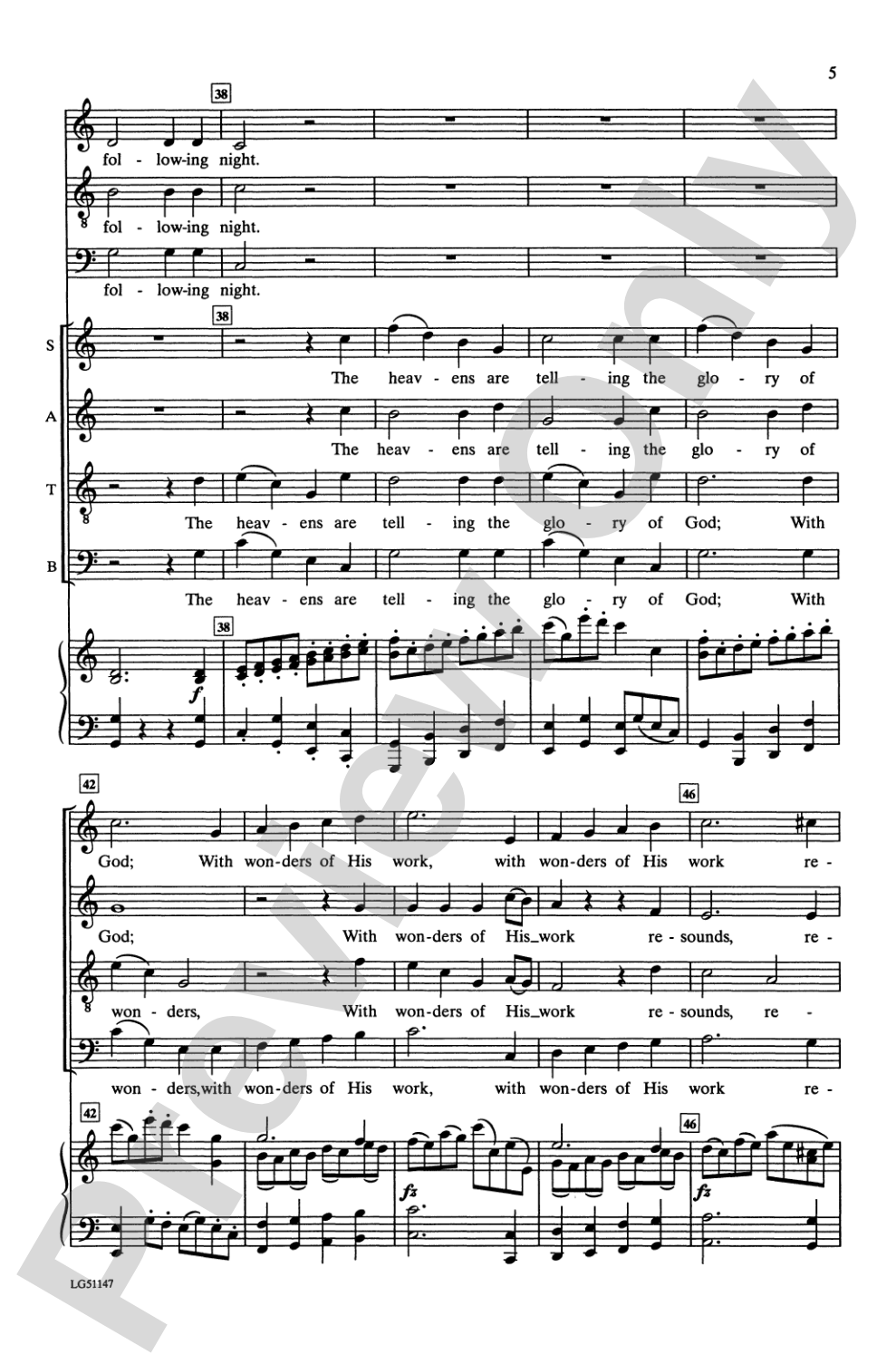 The Heavens Are Telling: SATB Choral Octavo