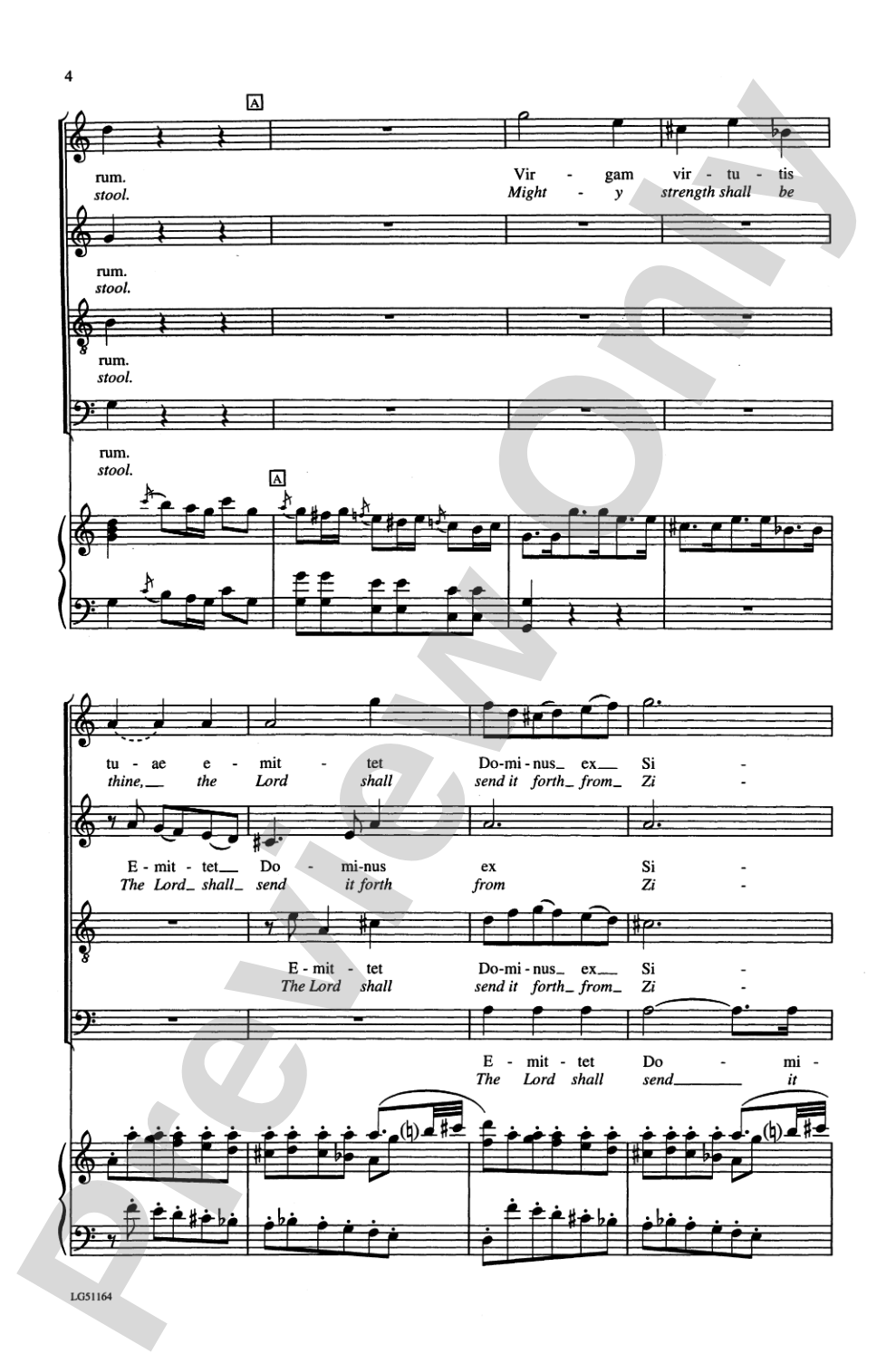 Dixit Dominus, K. 399: SATB Choral Octavo