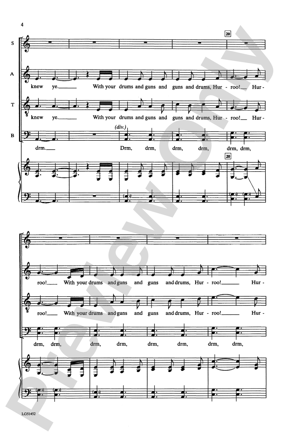 Johnny, I Hardly Knew Ye: SATB Choral Octavo
