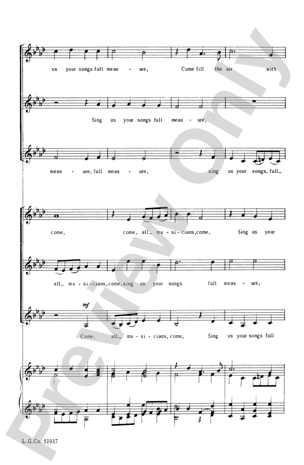 Come, All Musicians, Come: SSA Choral Octavo