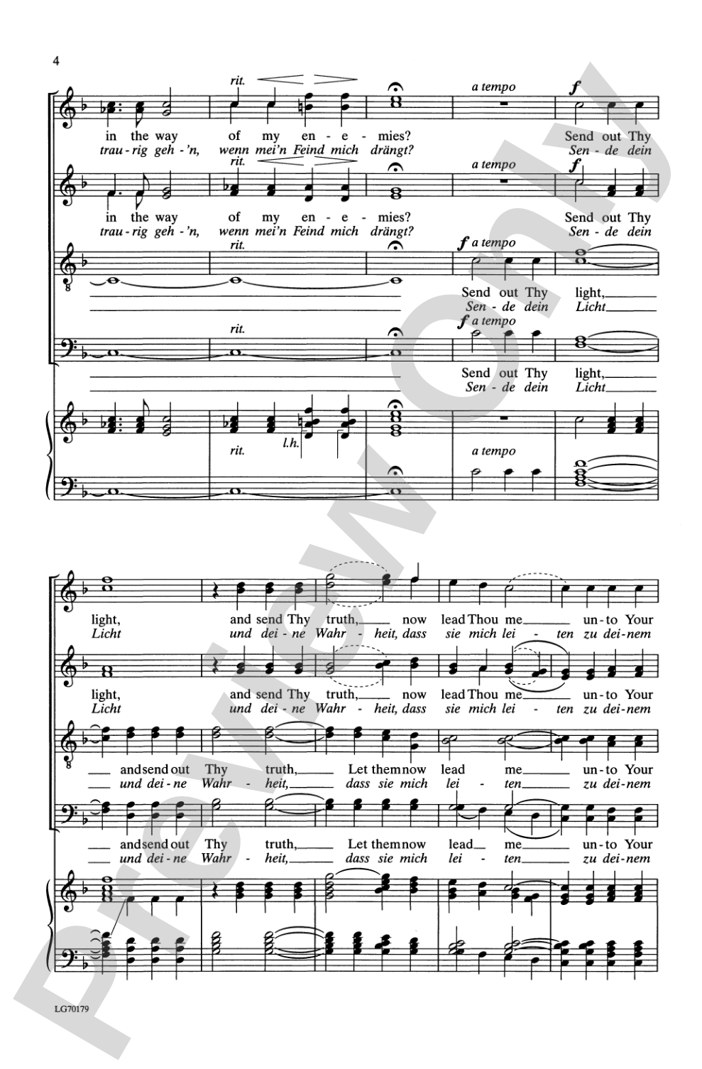 Richte Mich, Gott (Judge Me, O God): SATB, <I>a cappella</I> Choral Octavo