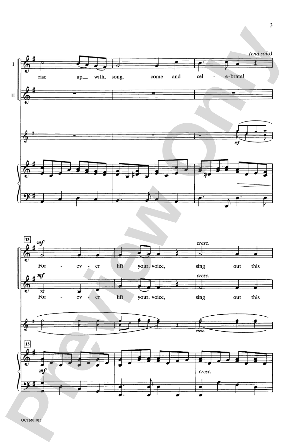 Forever Lift Your Voice: 2-Part Choral Octavo
