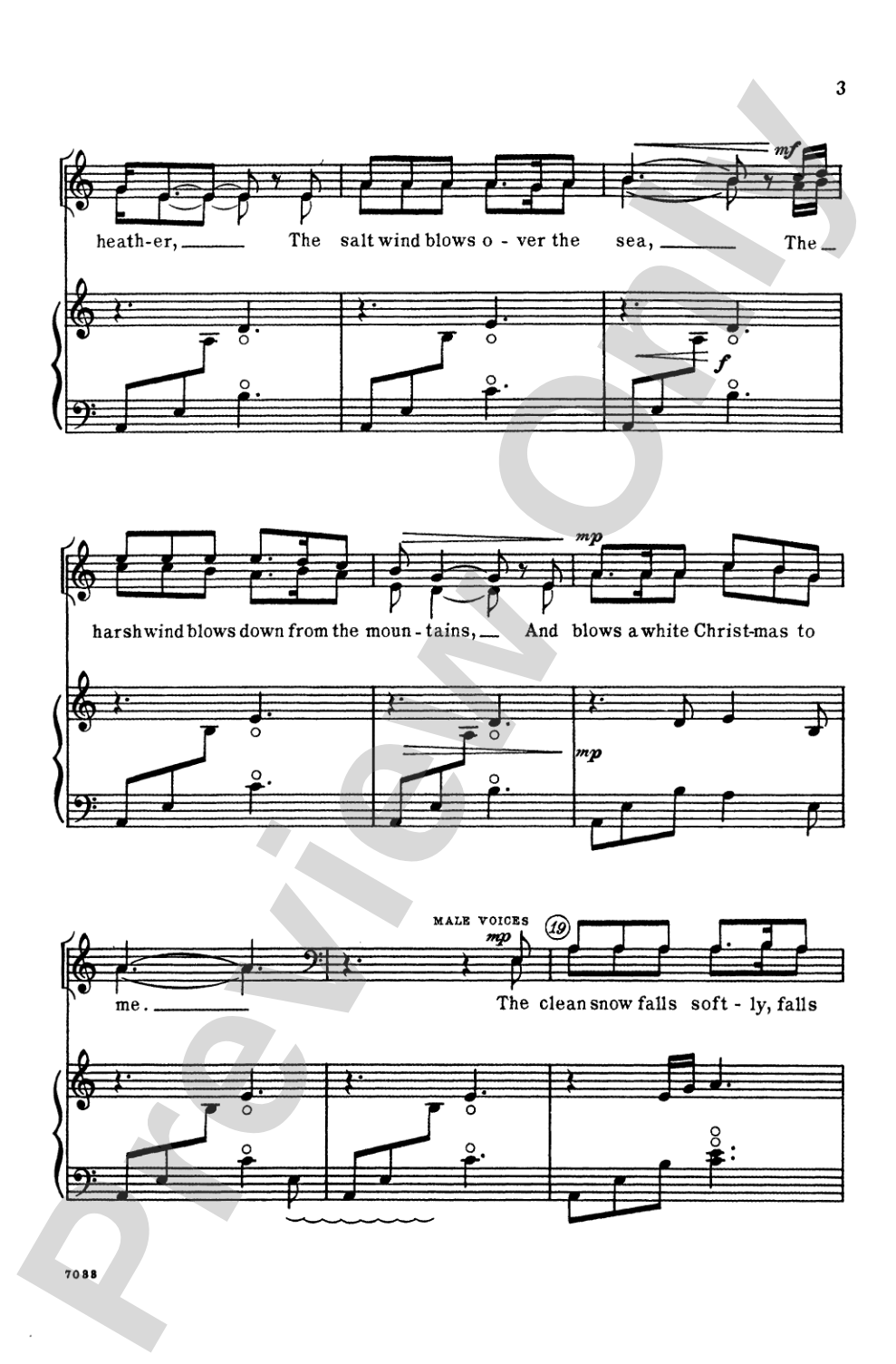 Carol from an Irish Cabin: SATB or Unison Choral Octavo