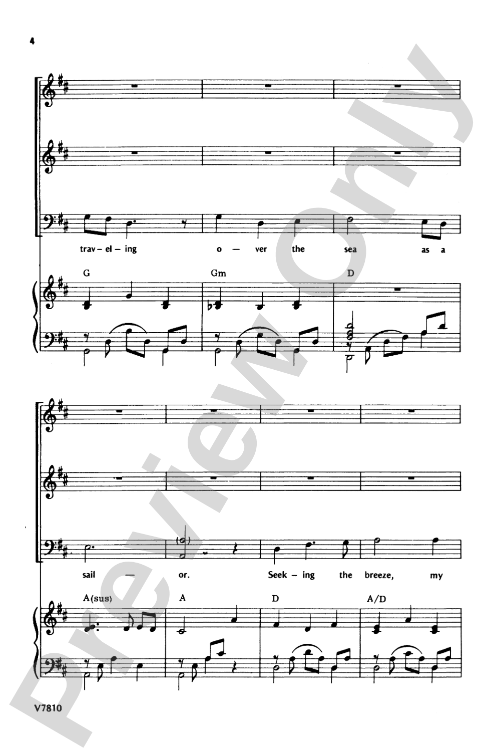 Song of the Sea: SAB Choral Octavo
