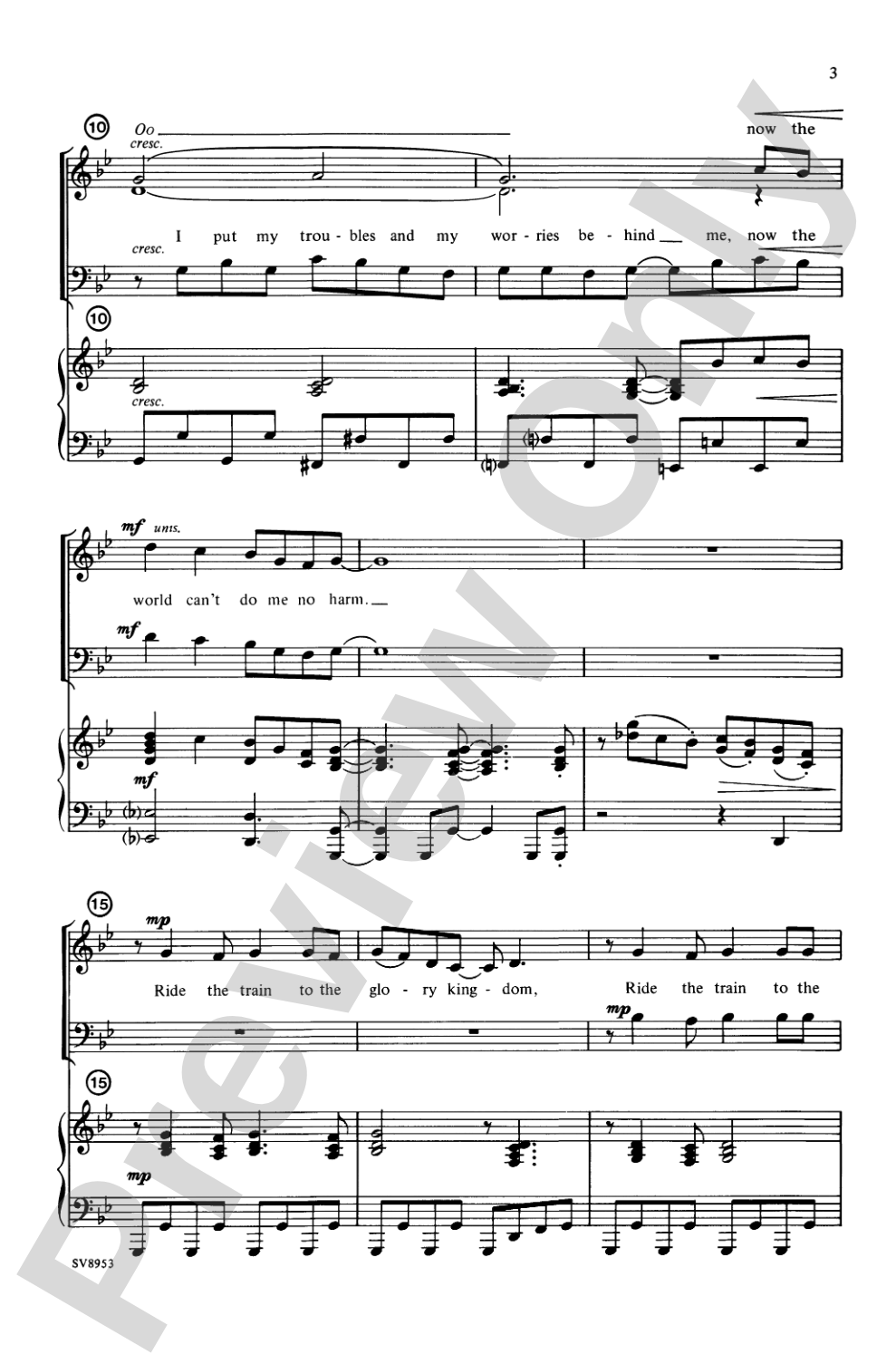 Ticket to the Kingdom: SAB Choral Octavo