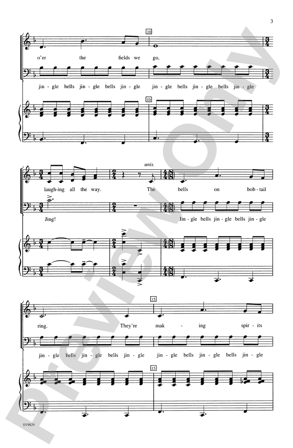 Dashing Through the Snow (A Jingle Bell Spectacular!): SAB Choral Octavo