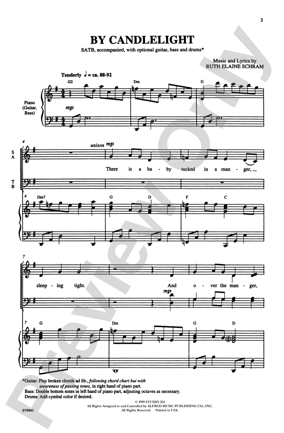 By Candlelight: SATB Choral Octavo