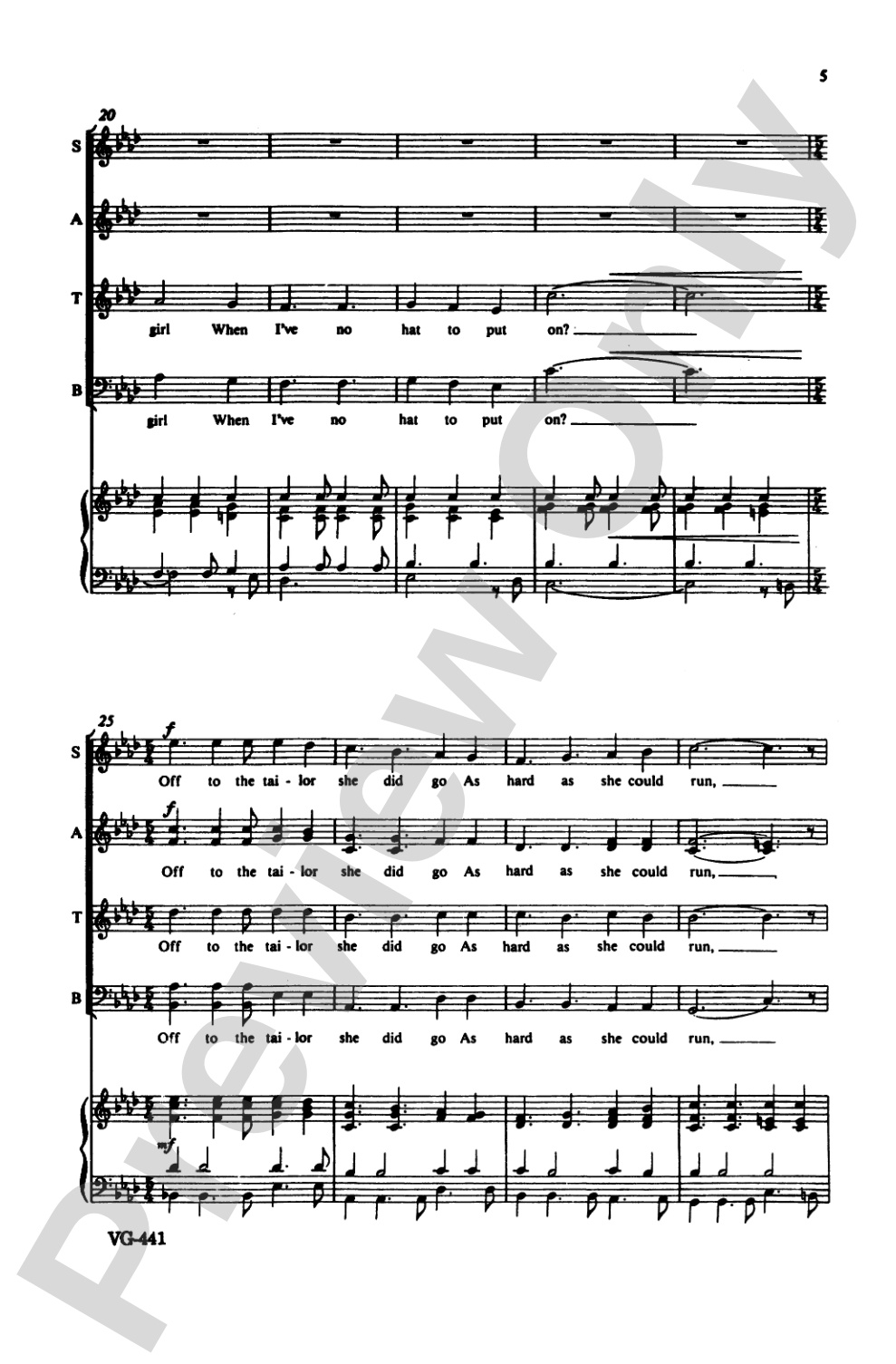 Soldier, Won't You Marry Me? (from <I>Love Songs for Springtime</I>): SATB Choral Octavo