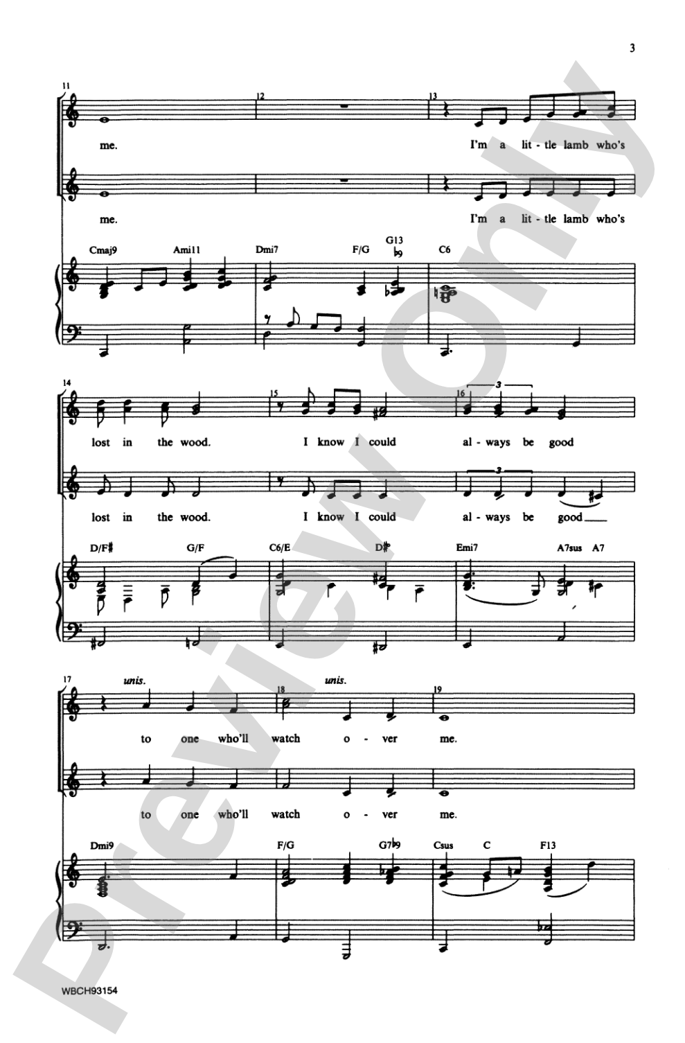 Someone to Watch Over Me: SSA Choral Octavo