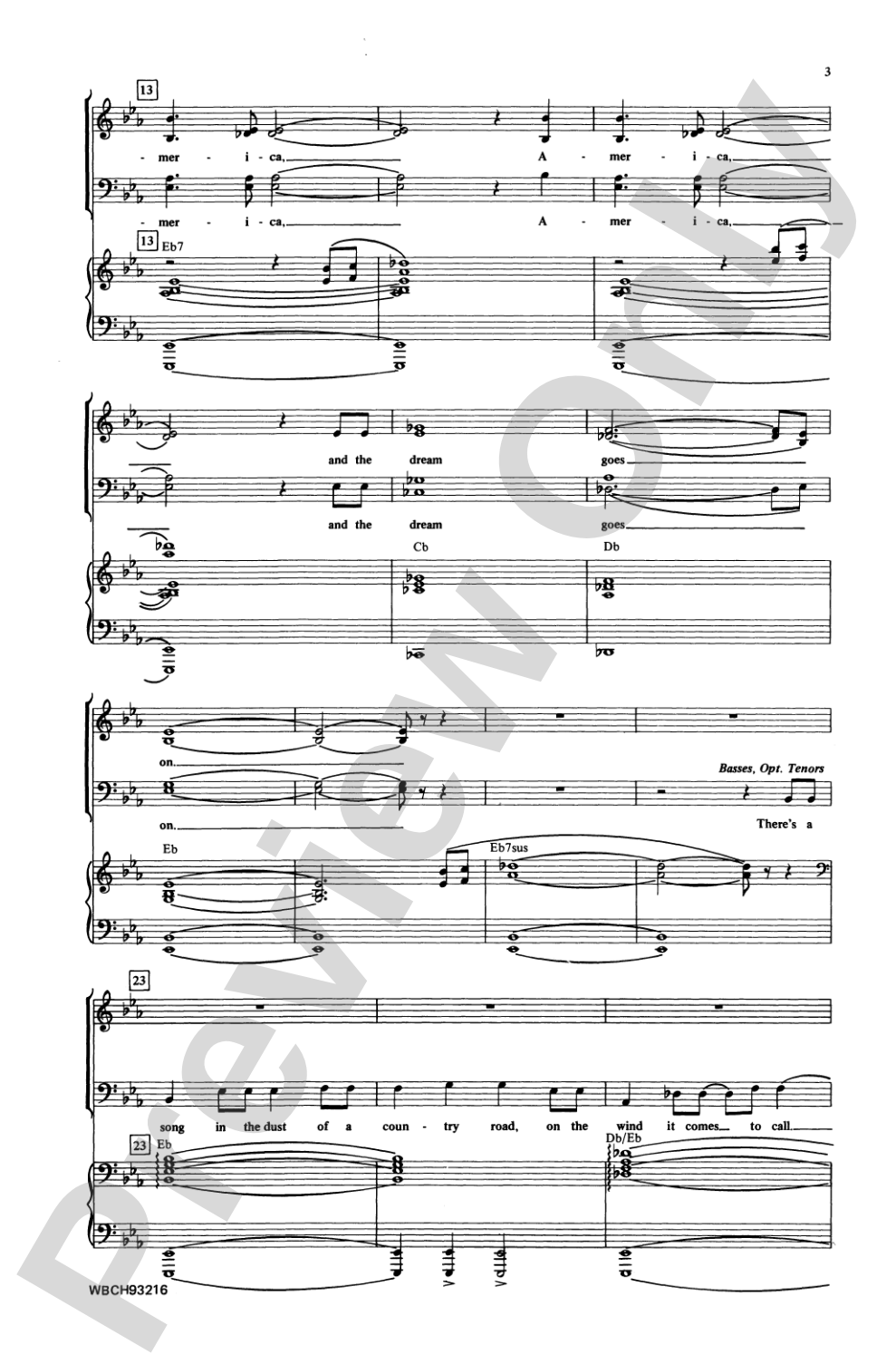 America... the Dream Goes On: SATB Choral Octavo