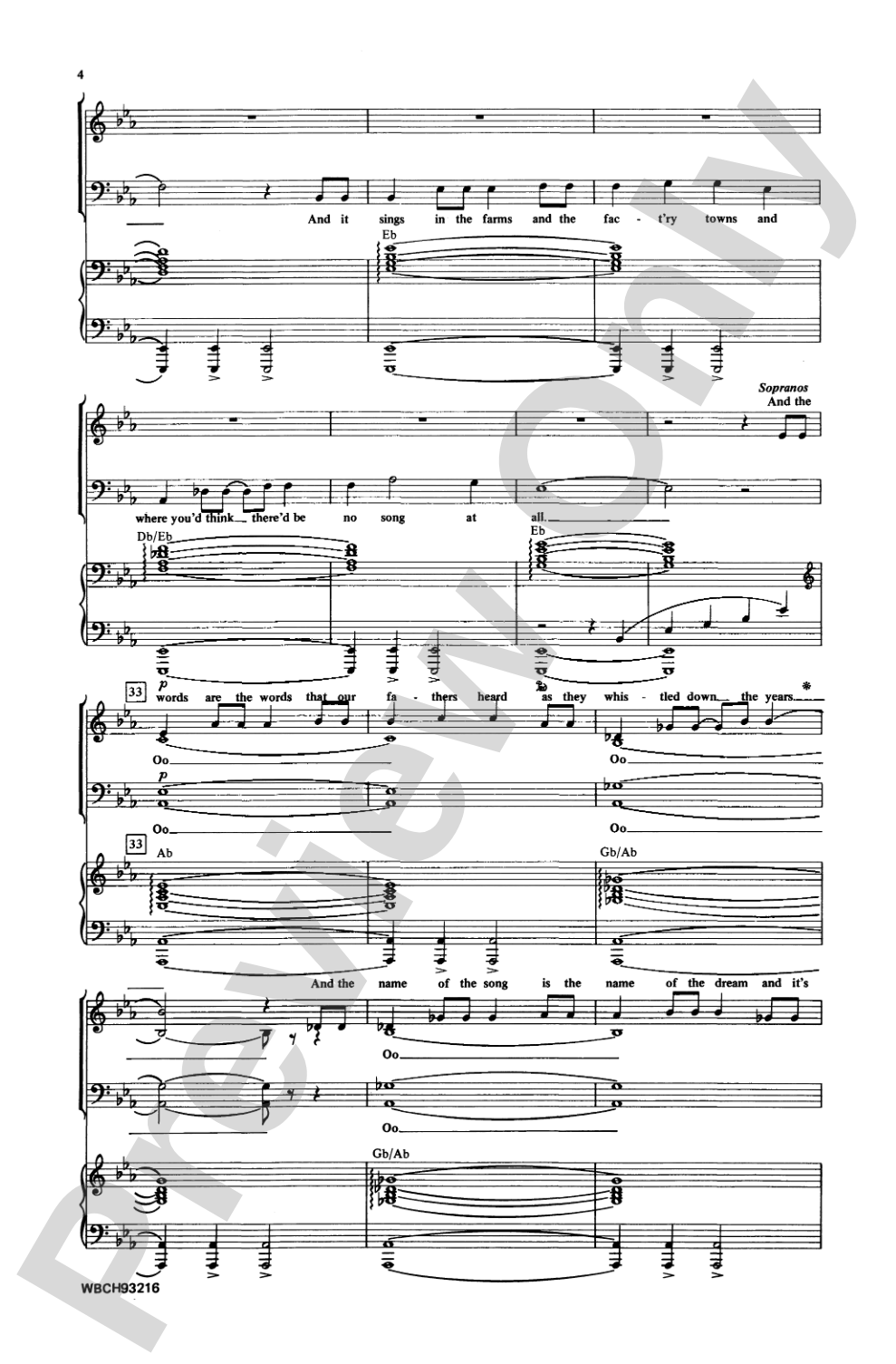 America... the Dream Goes On: SATB Choral Octavo