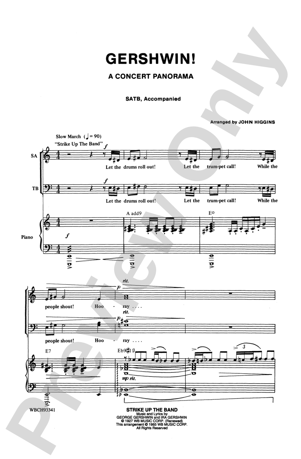 Gershwin! A Concert Panorama: SATB Choral Octavo