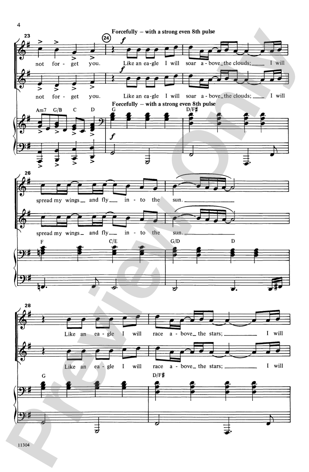 Like an Eagle: 2-Part Choral Octavo