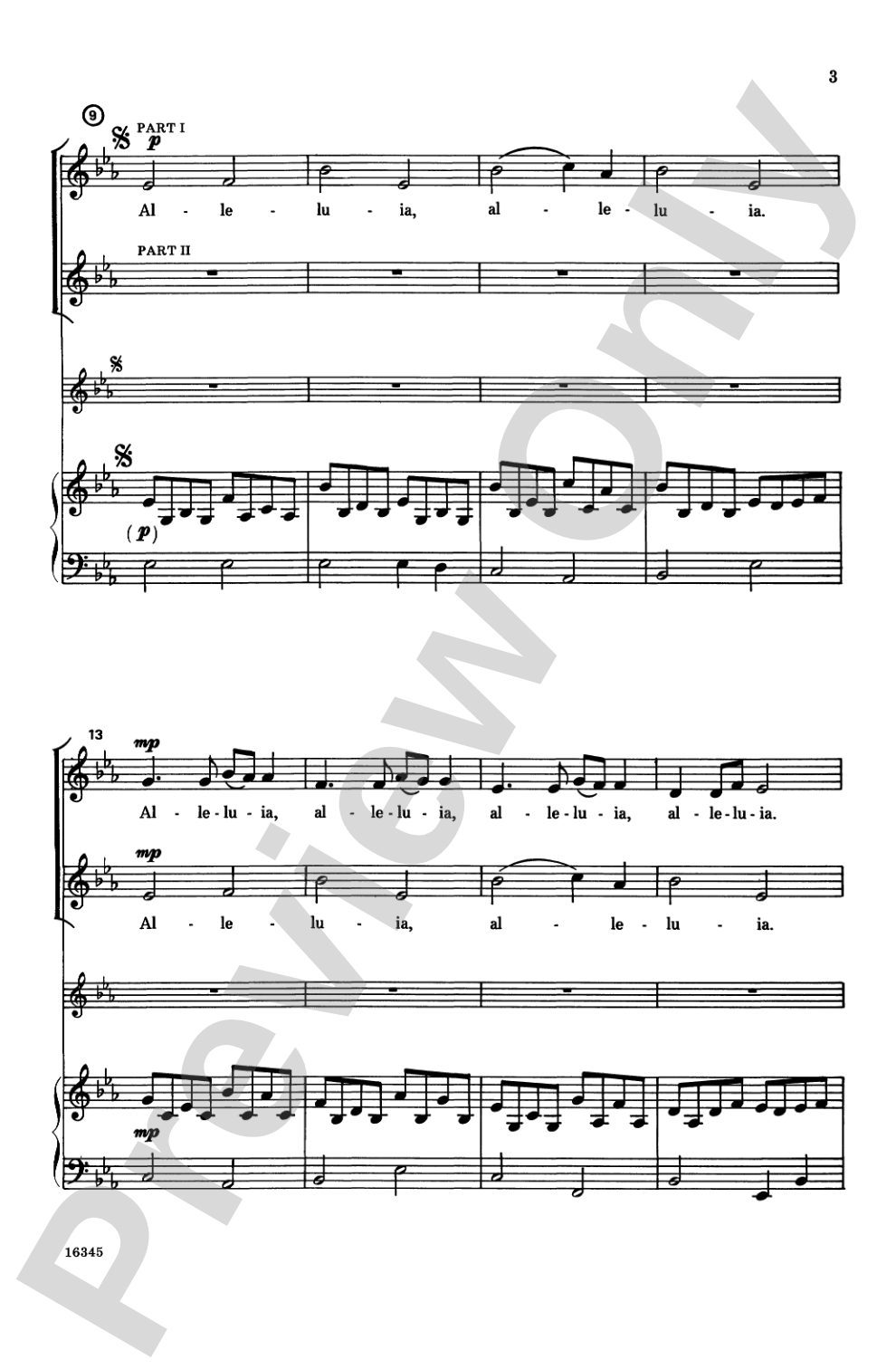 Alleluia Canon: 2-Part Choral Octavo