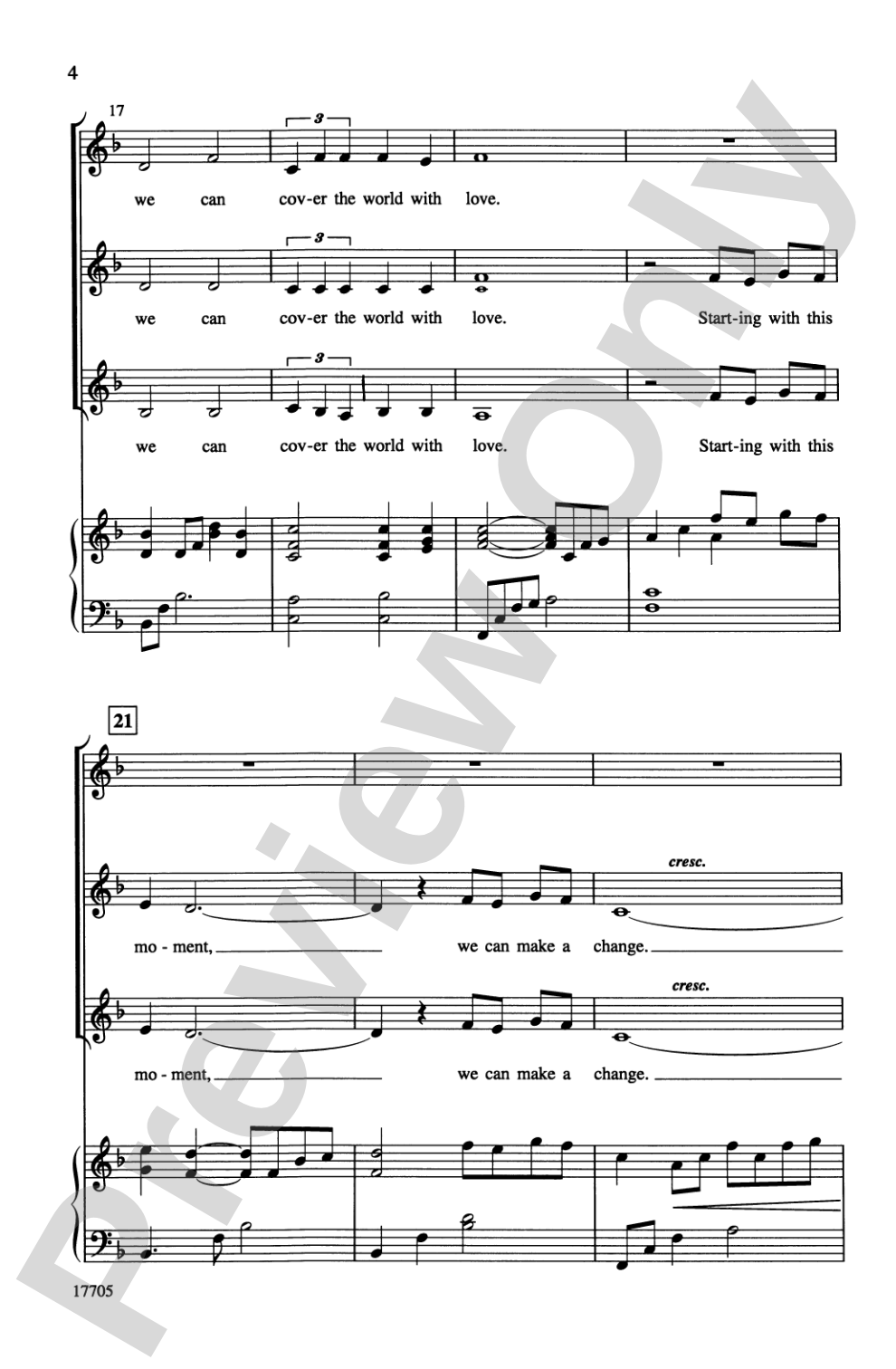 Cover the World with Love: 2-Part (with Sign Language) Choral Octavo