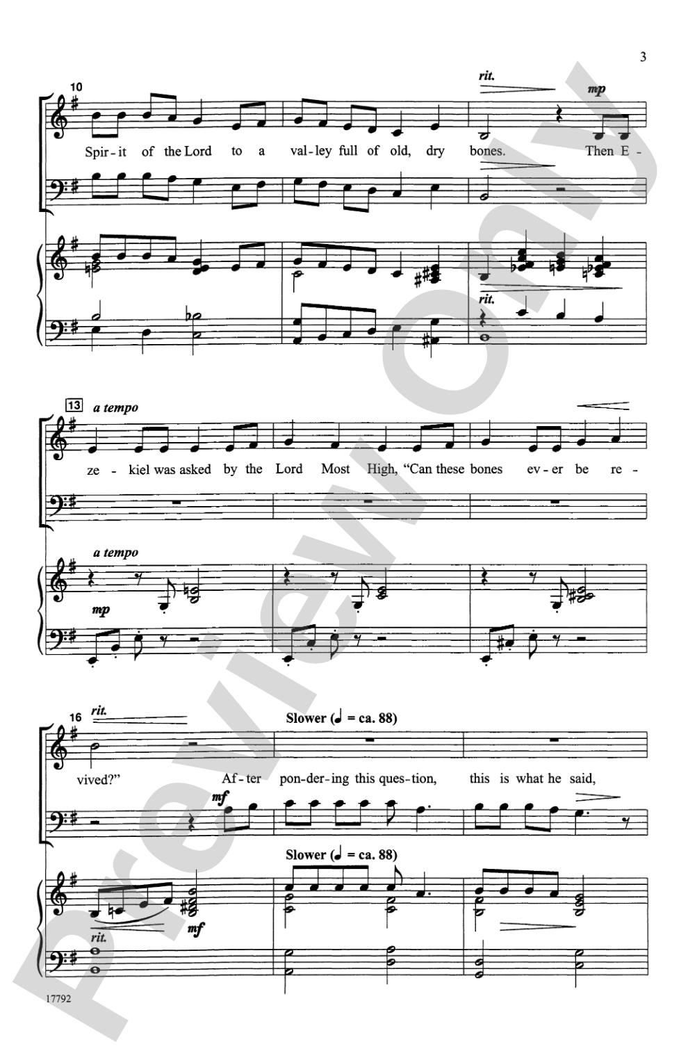 Dry Bones: SATB Choral Octavo